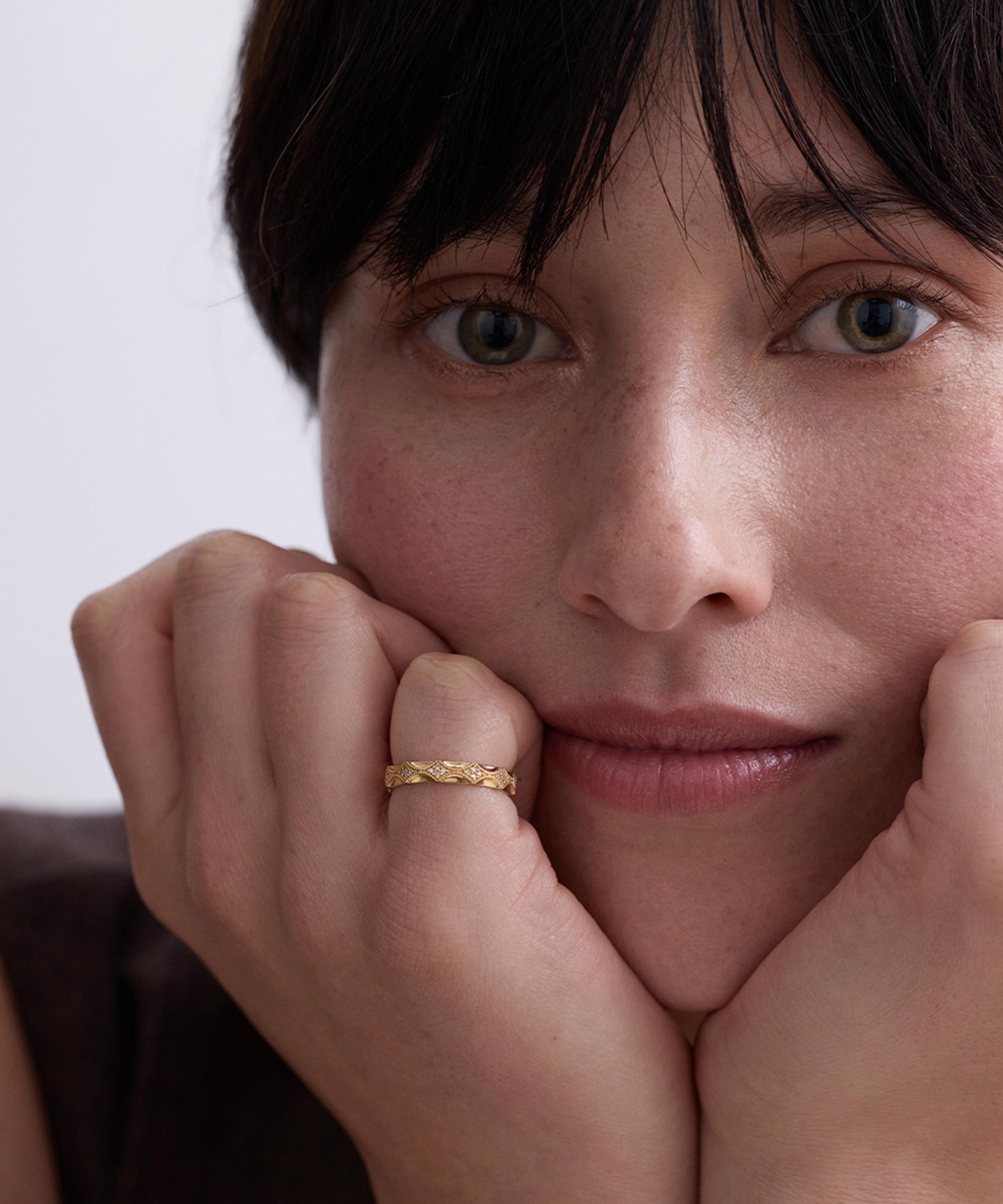 Astley Clarke - 14ct Gold Diamond Eternity Ring image number 1