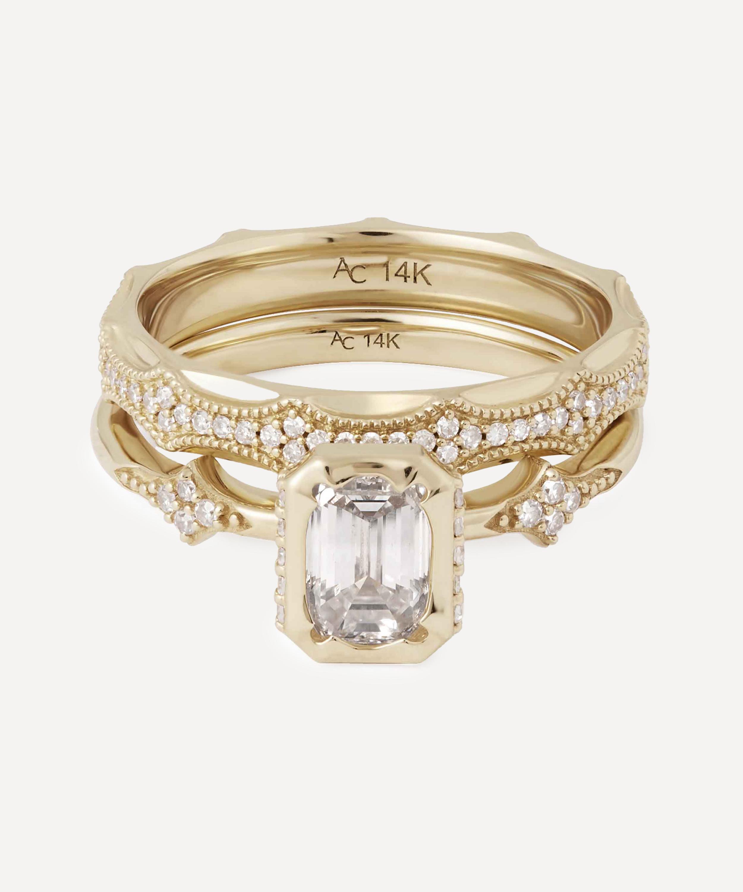 Astley Clarke - 14ct Gold Strobe Diamond Eternity Ring image number 2