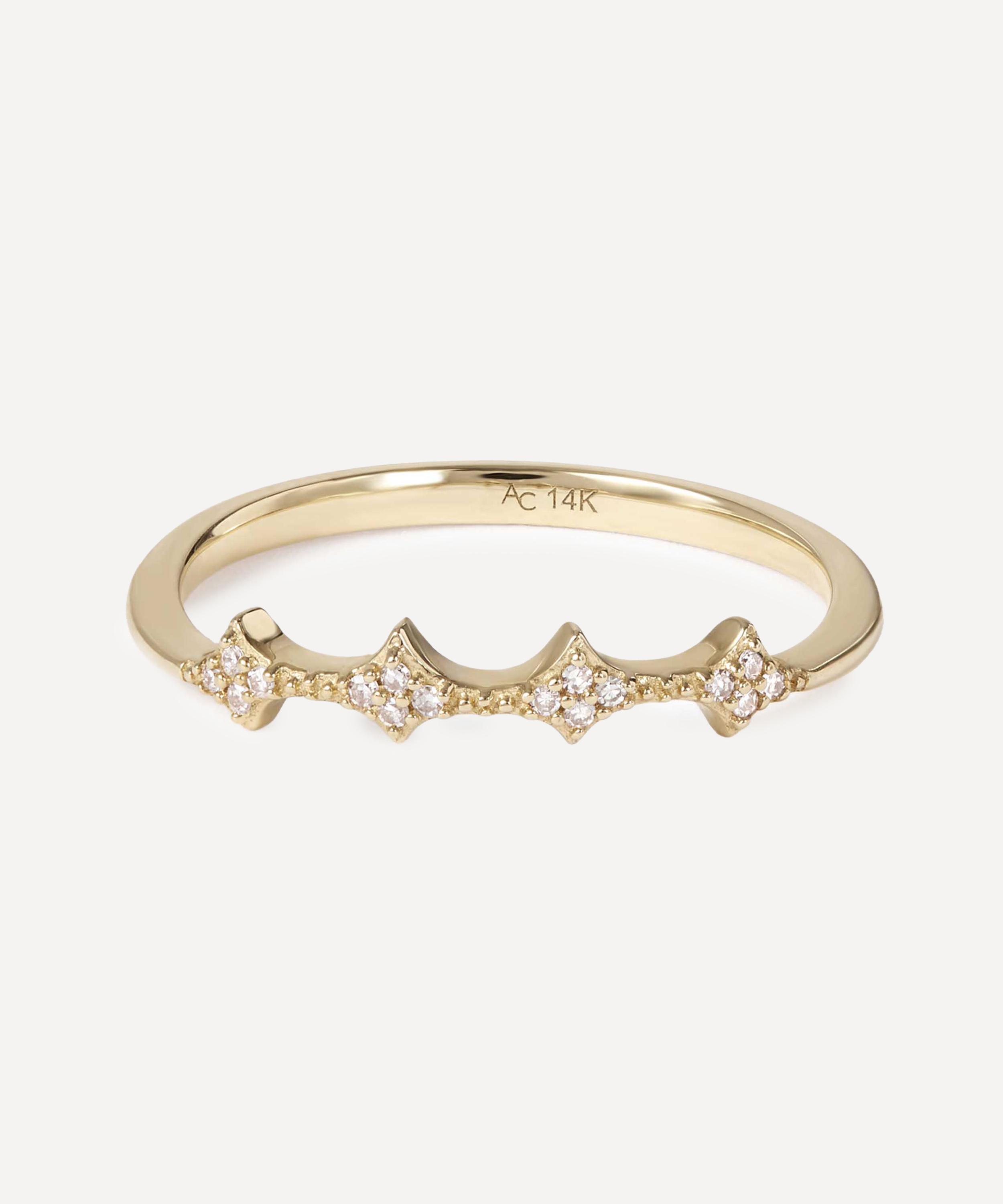 Astley Clarke - 14ct Gold Luna Diamond Ring Jacket