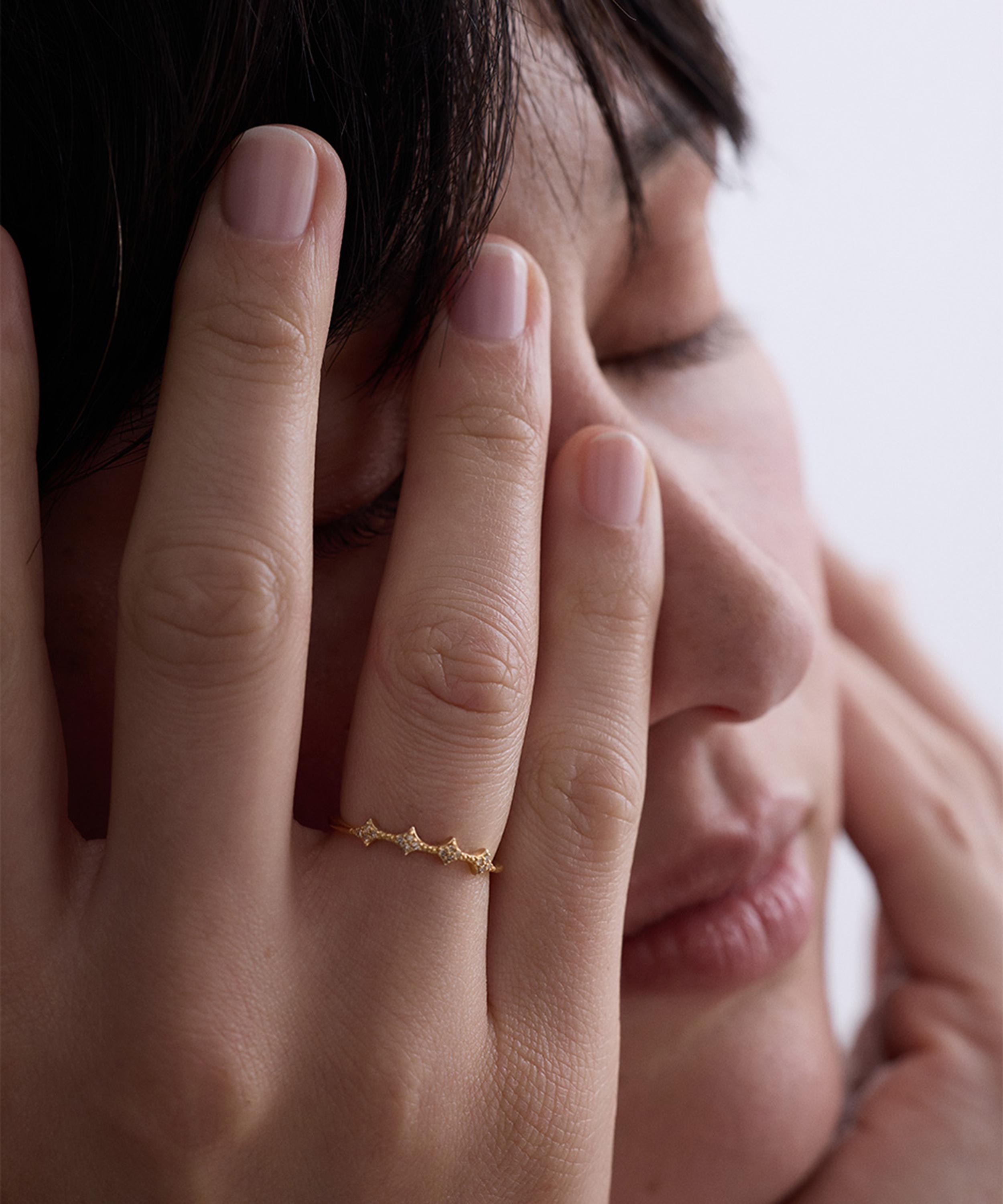 Astley Clarke - 14ct Gold Luna Diamond Ring Jacket image number 1