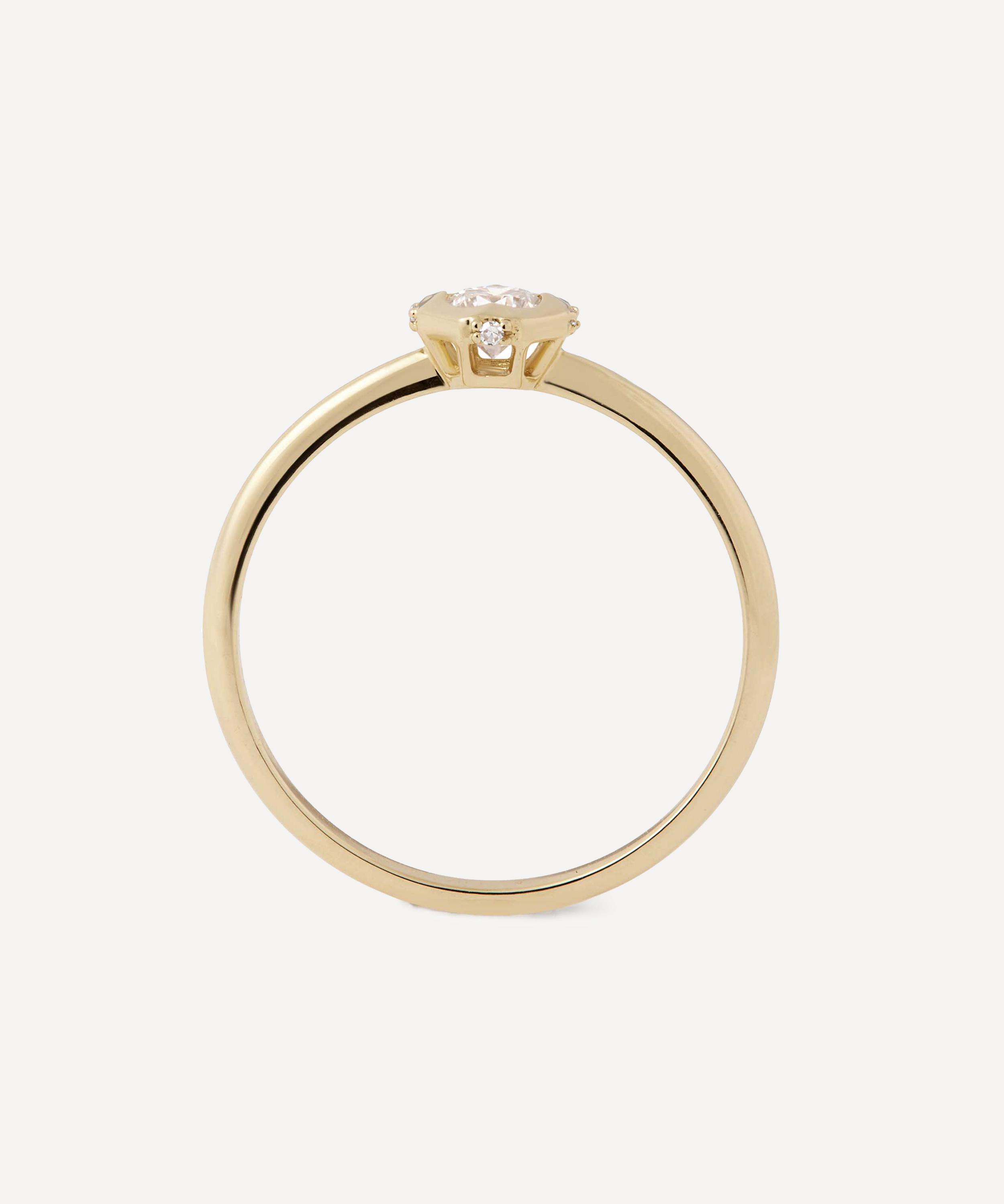 Astley Clarke - 14ct Gold Diamond Solitaire Ring image number 4