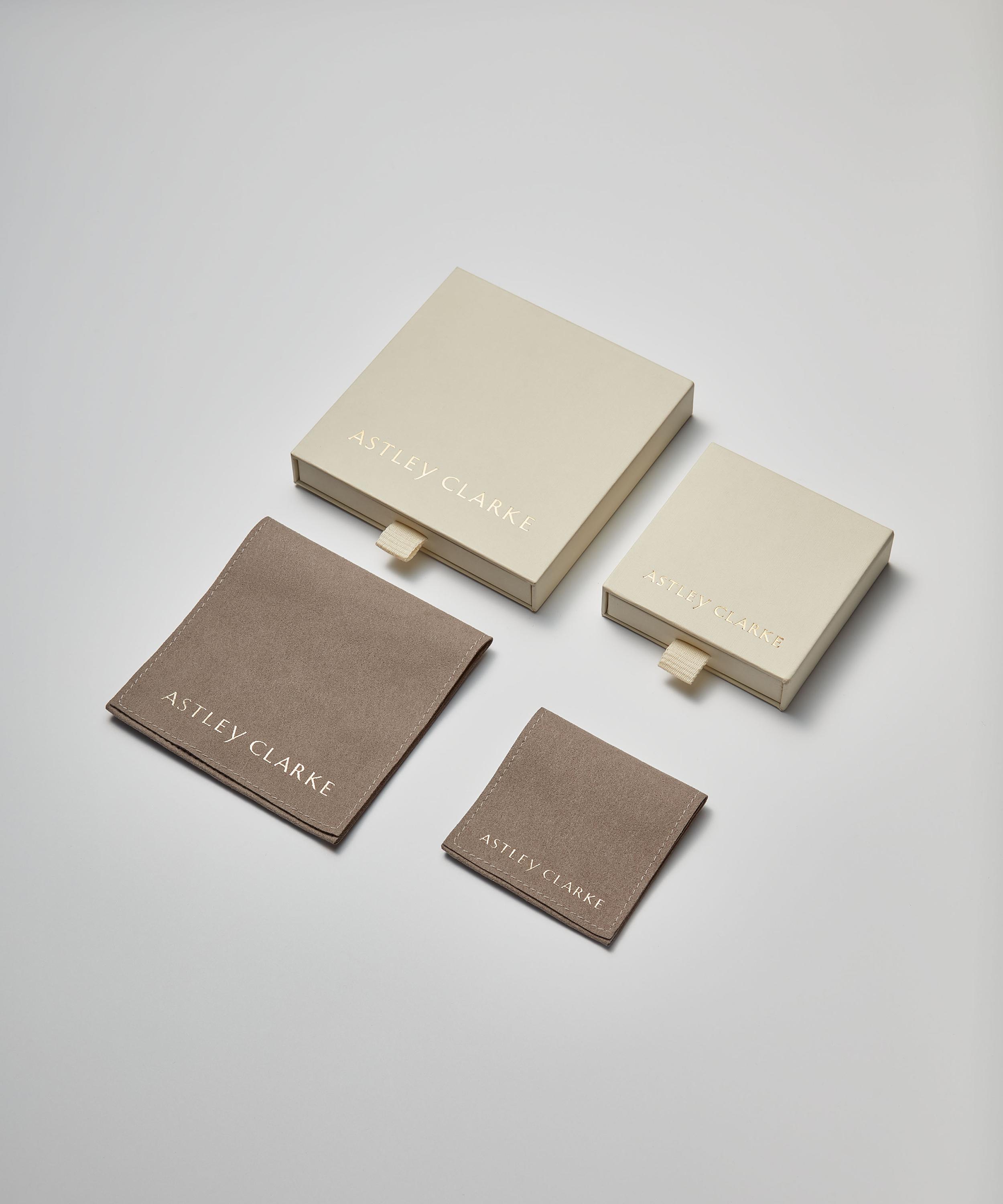 Astley Clarke - 14ct Gold Large Solitaire Diamond Stud Earrings image number 3