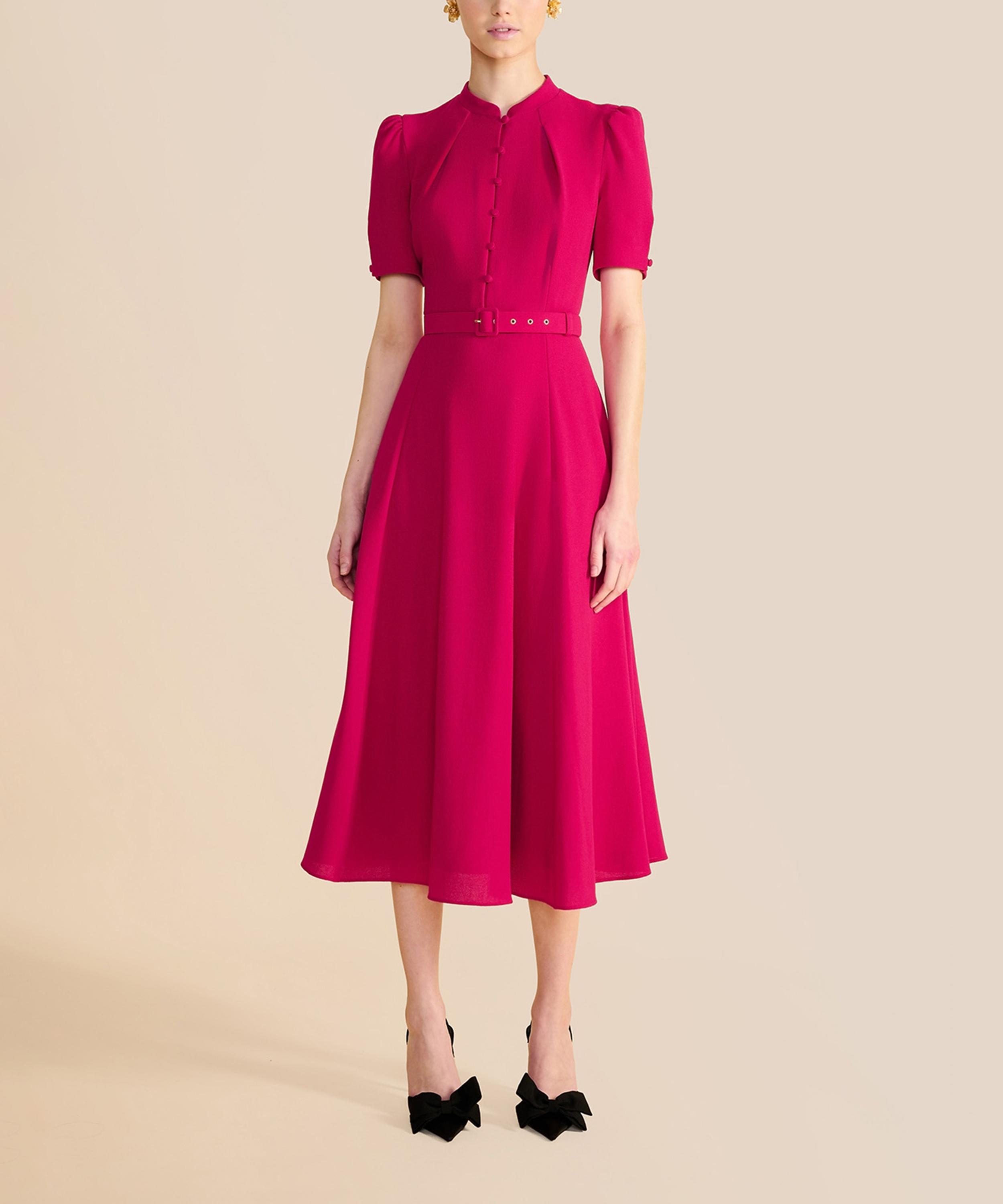Beulah - Ahana Fuchsia Short-Sleeve Dress image number 1