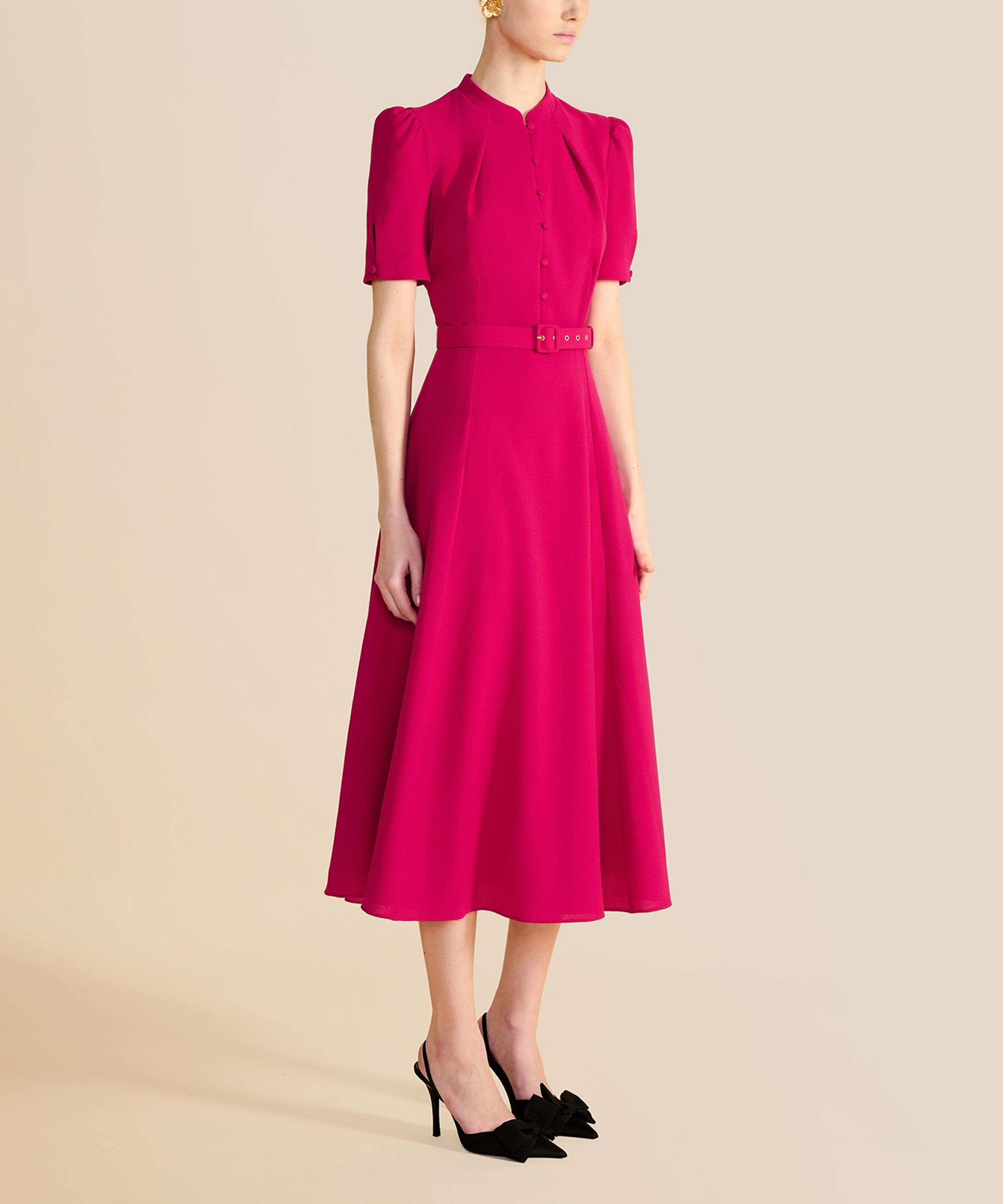 Beulah - Ahana Fuchsia Short-Sleeve Dress image number 2