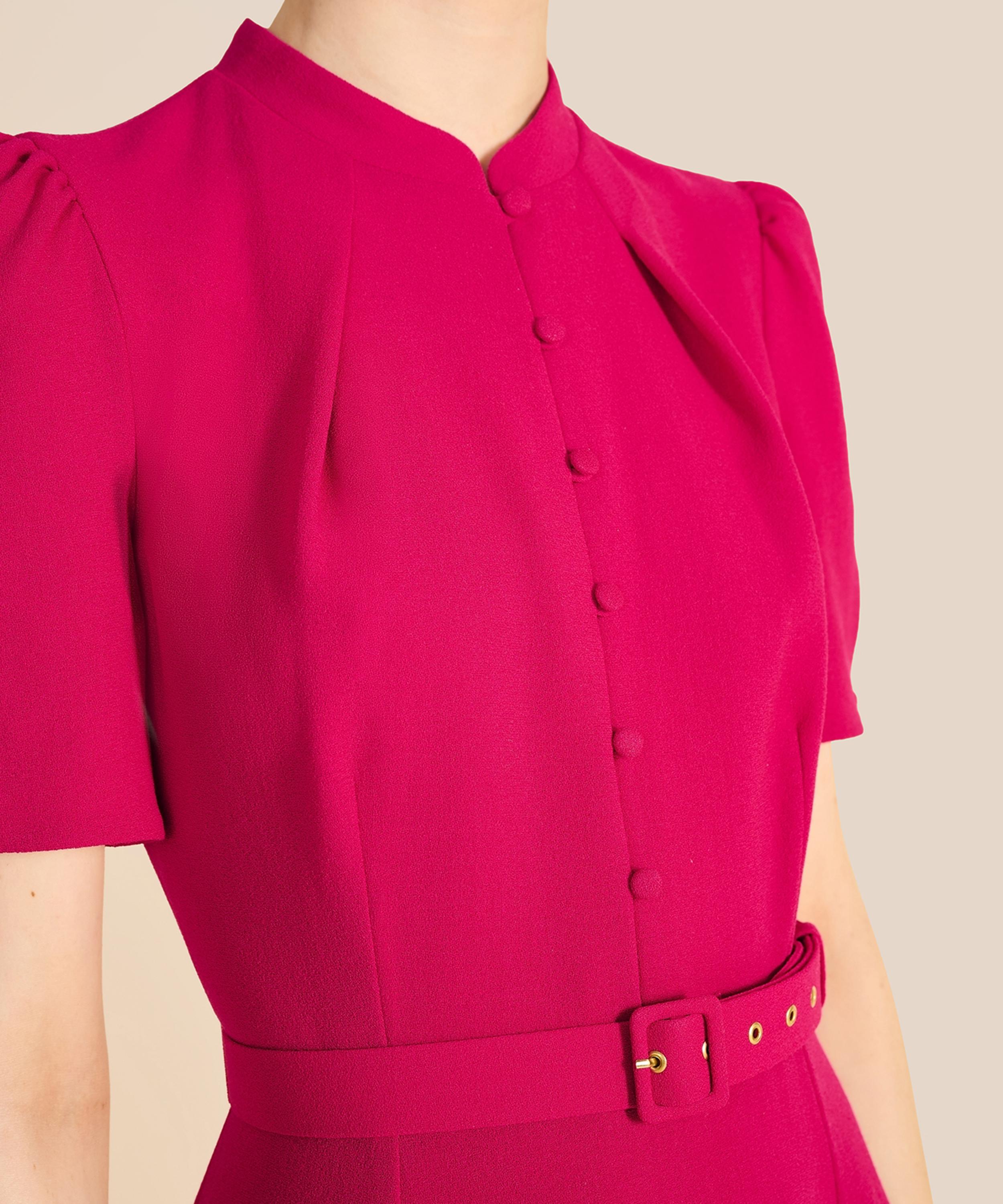 Beulah - Ahana Fuchsia Short-Sleeve Dress image number 4