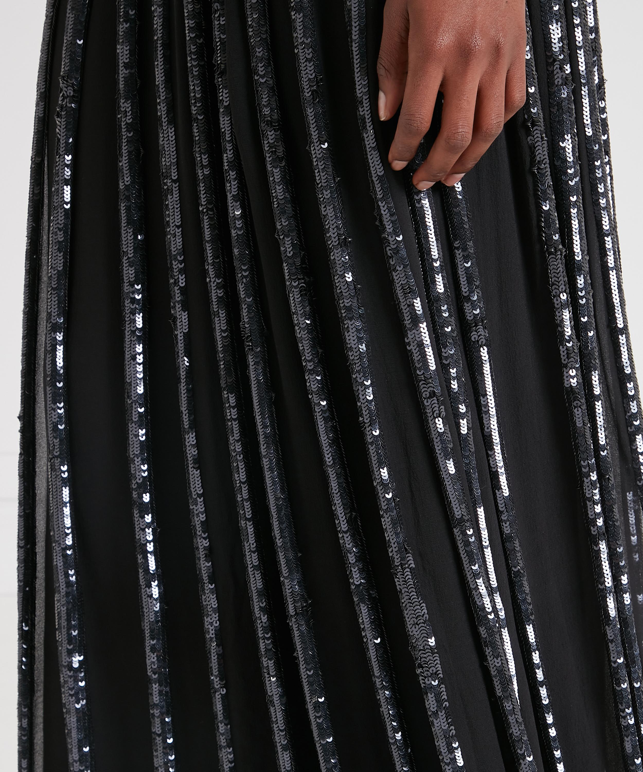 Temperley London - Filigree Sequin Halter Maxi Dress image number 5