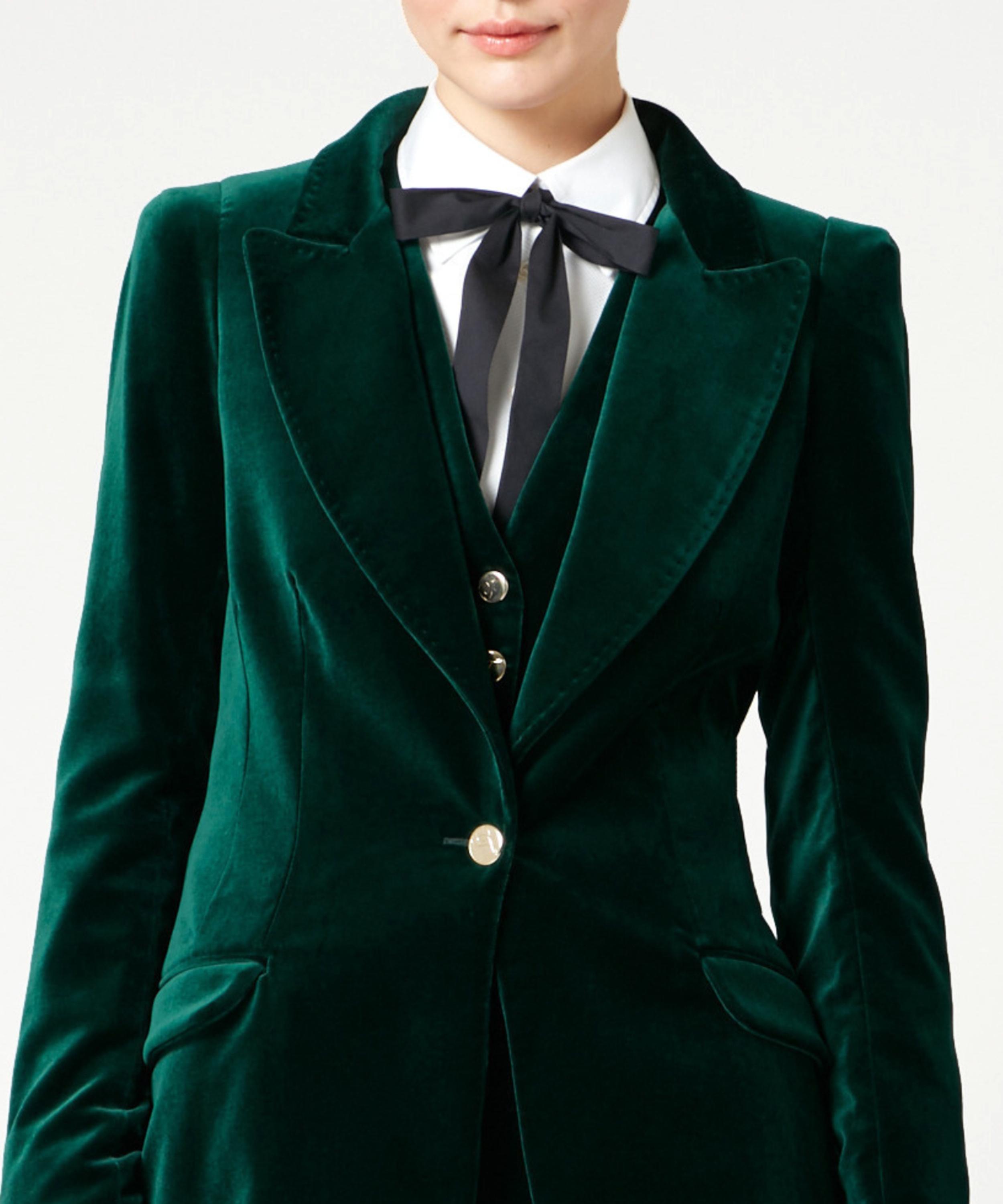 Temperley London - Clove Emerald Velvet Jacket image number 1