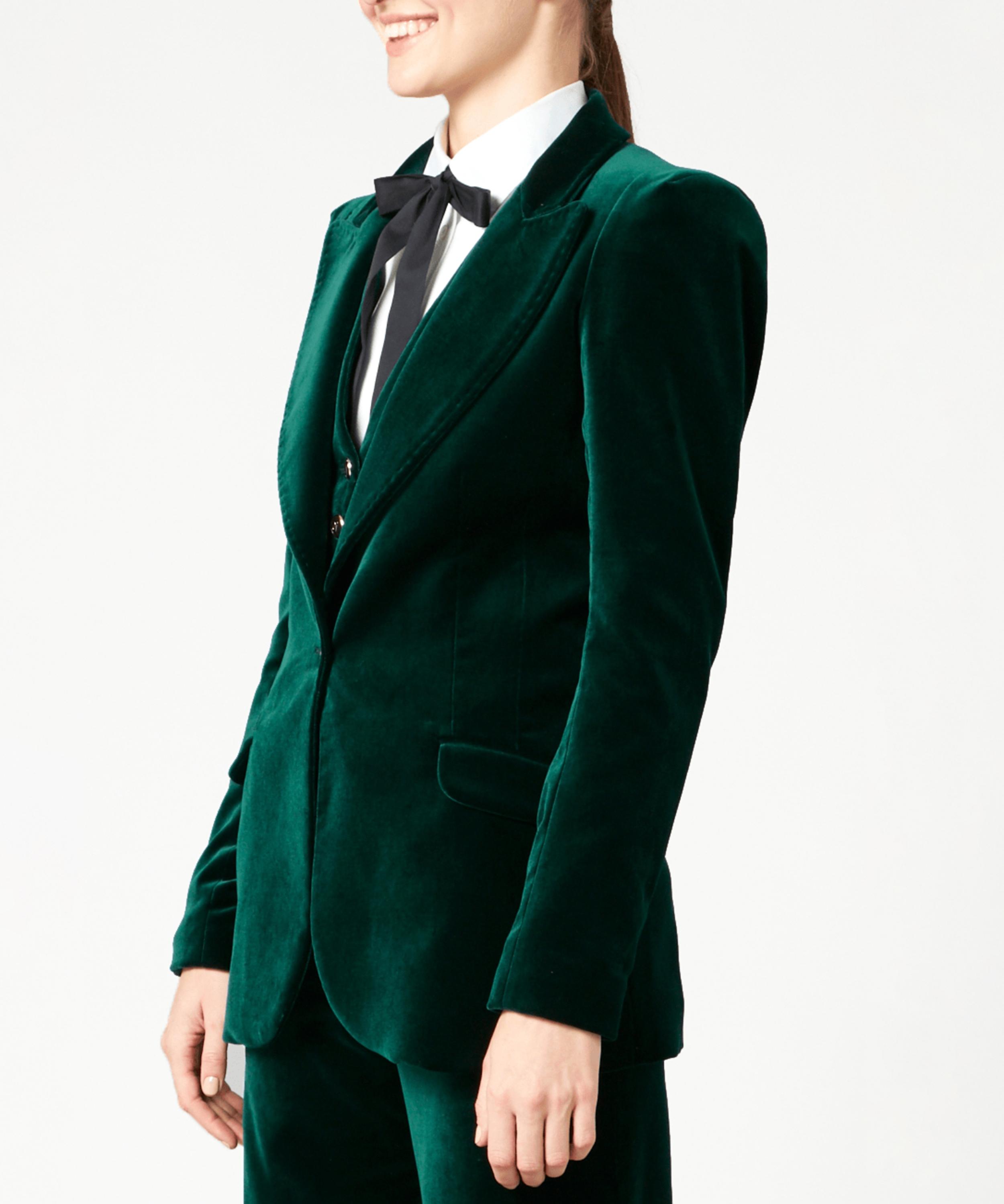 Temperley London - Clove Emerald Velvet Jacket image number 2