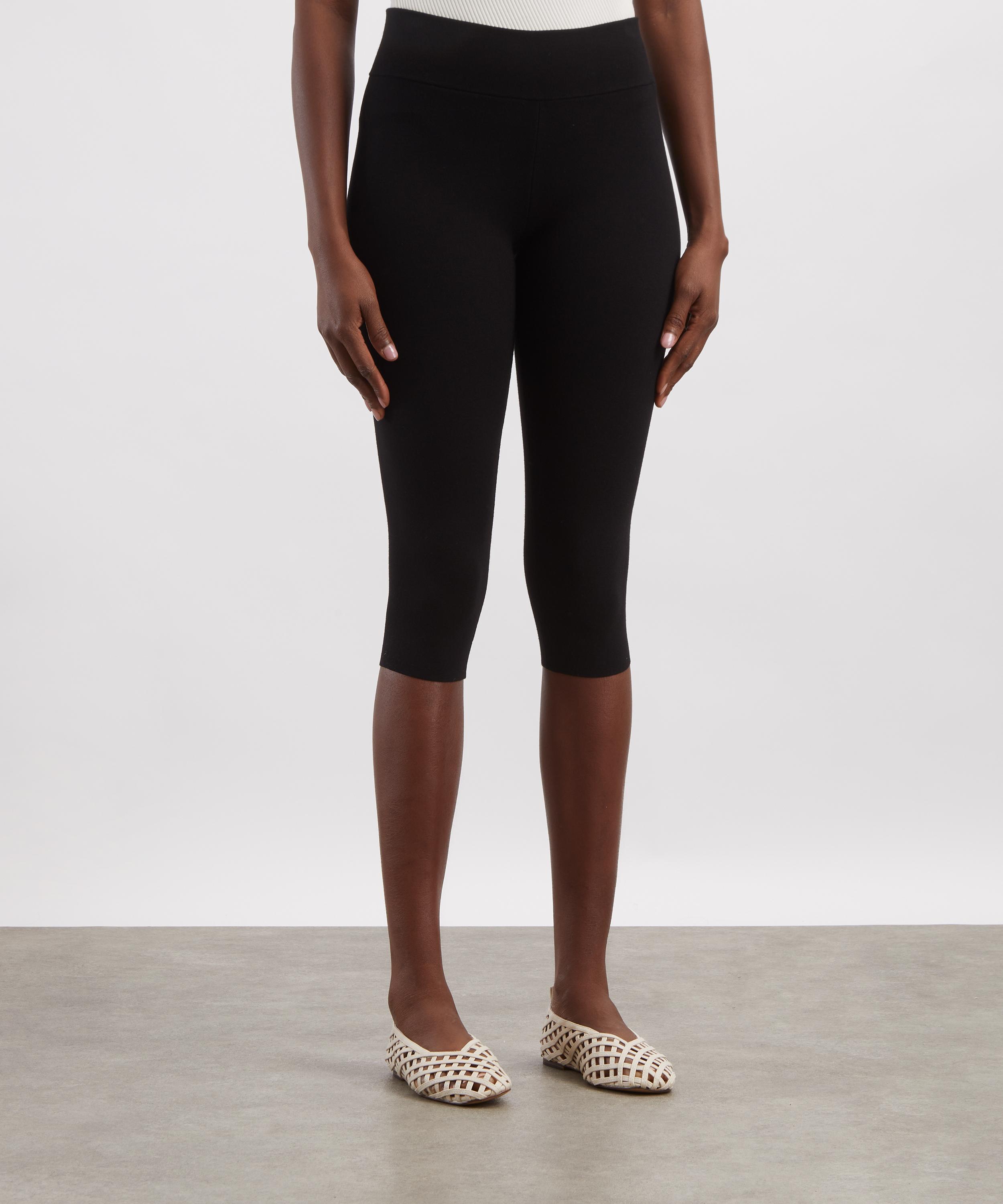 Toteme - Black Capri Knit Leggings image number 2