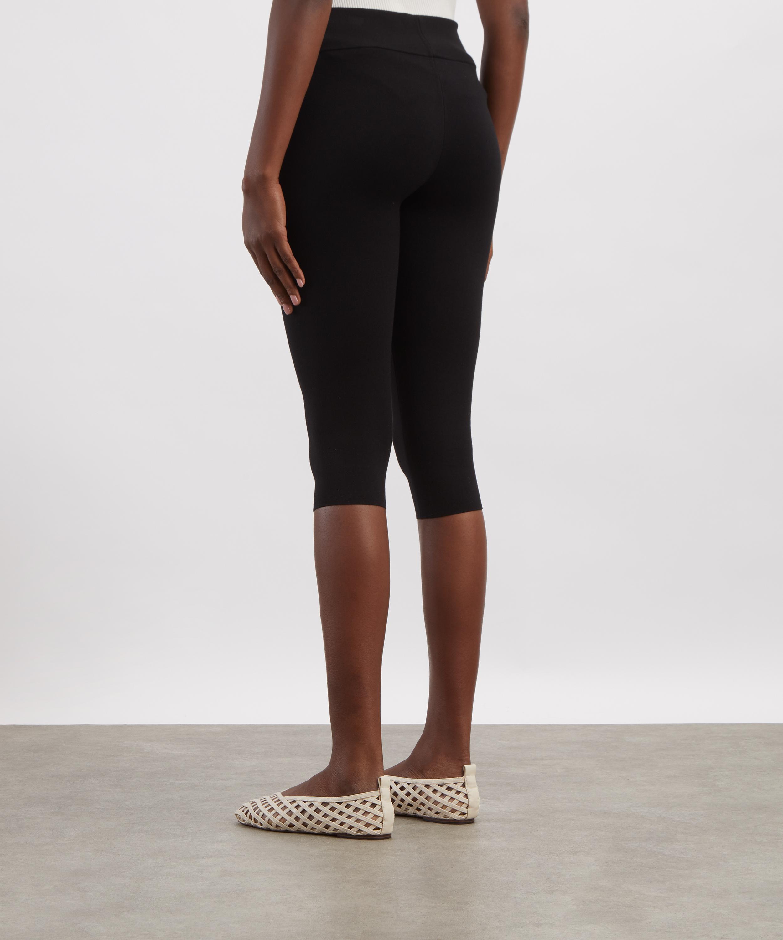 Toteme - Black Capri Knit Leggings image number 3