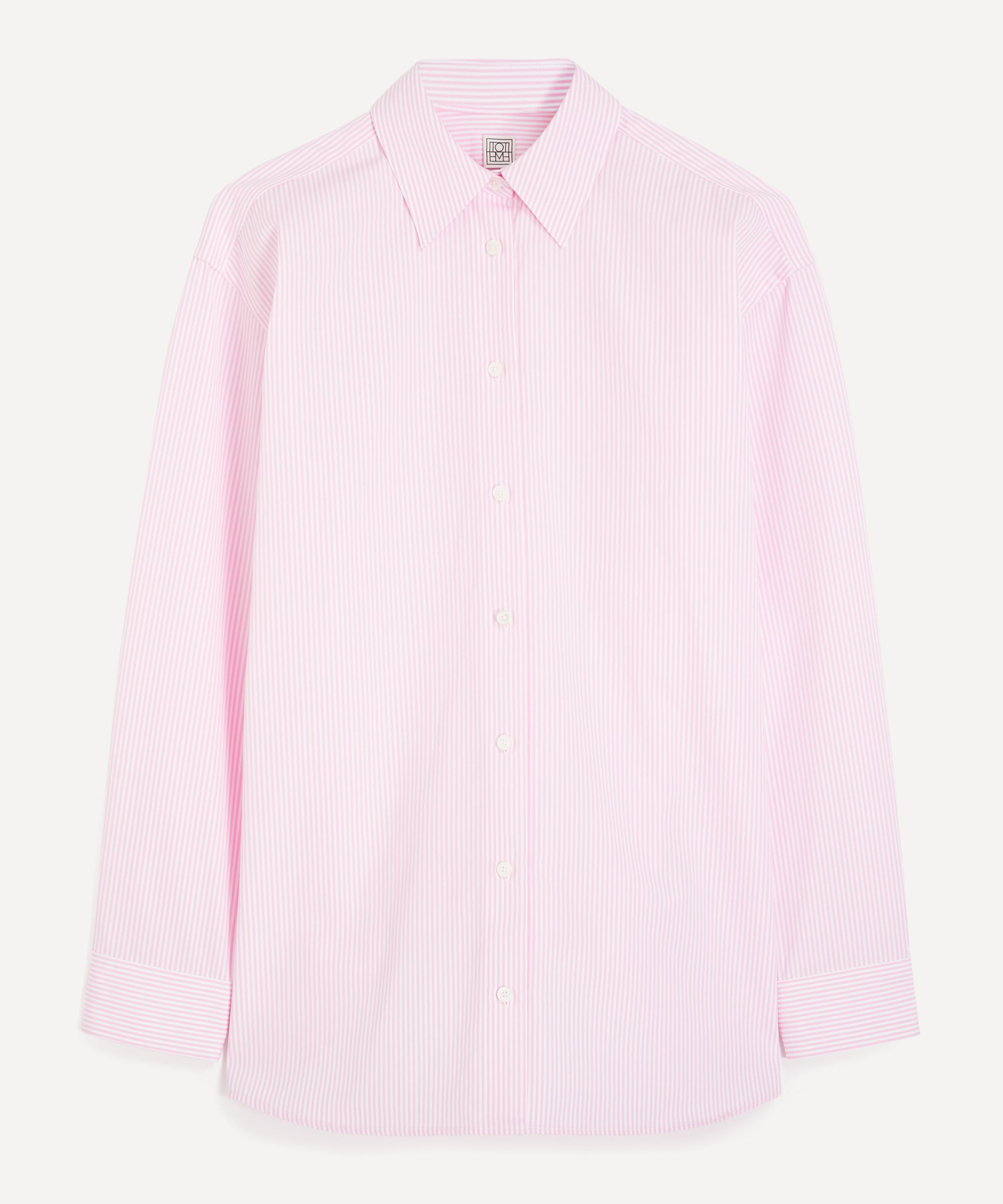 Toteme - Classic Tumbled Stripe White-Bloom Shirt
