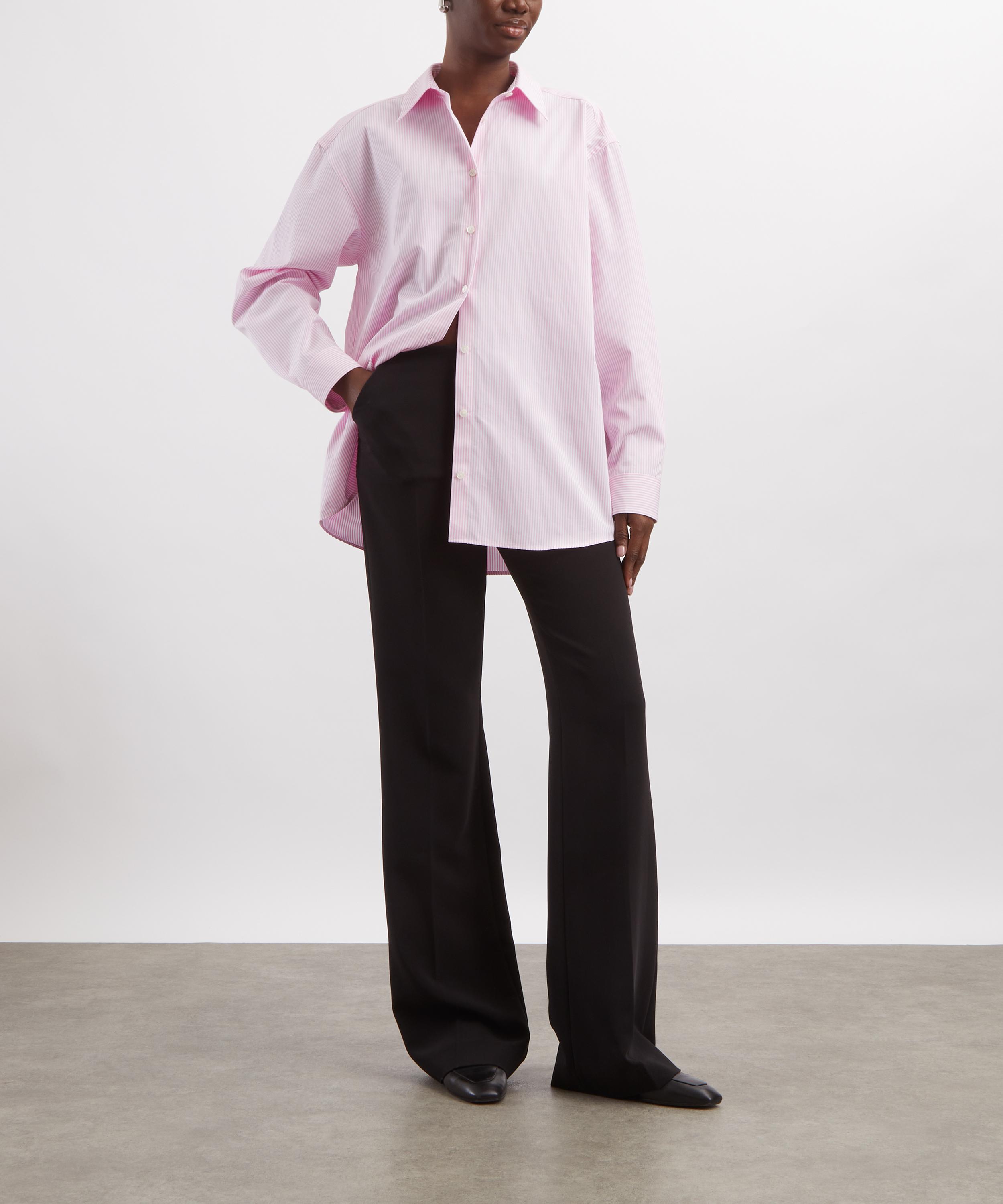 Toteme - Classic Tumbled Stripe White-Bloom Shirt image number 1
