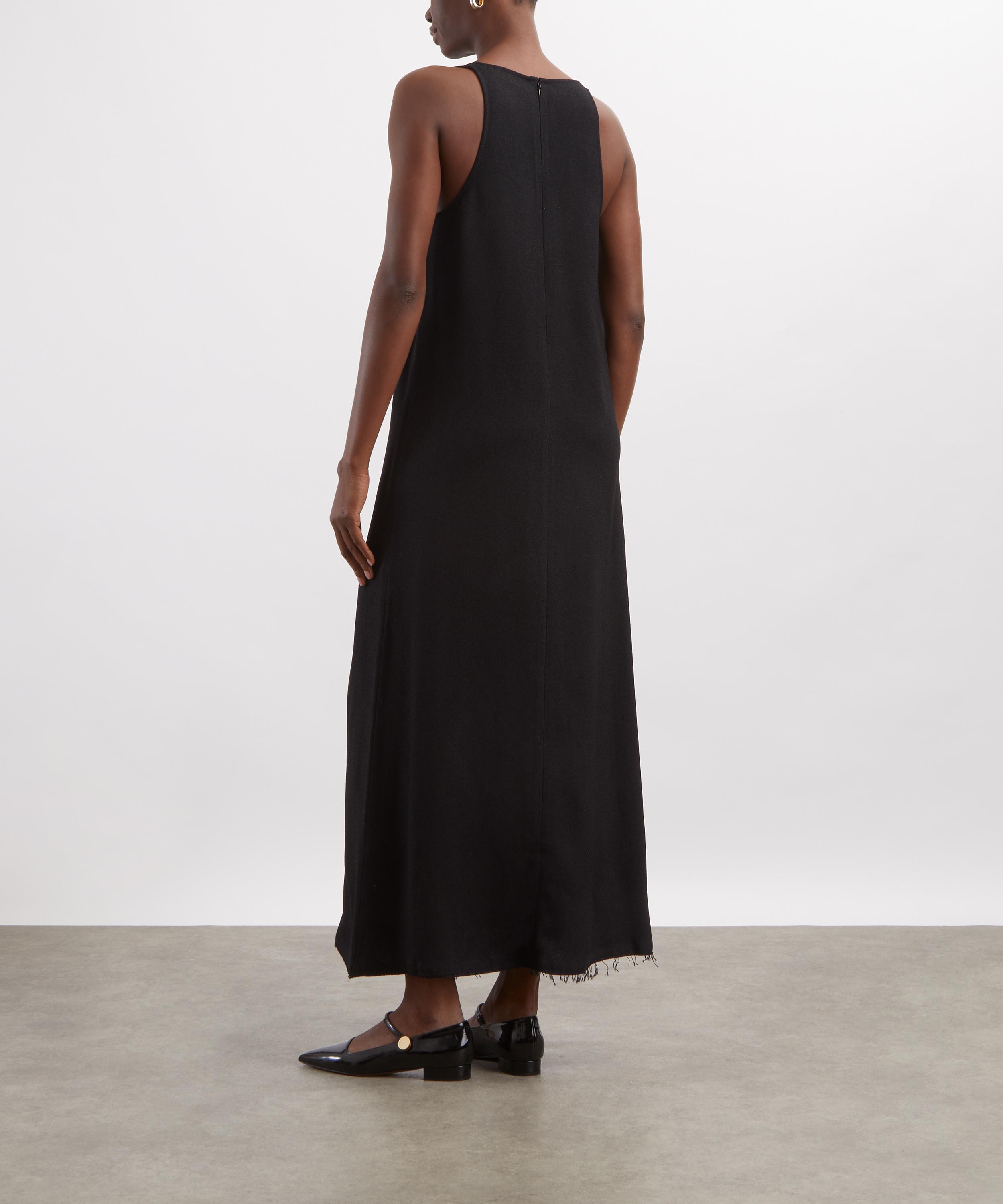 Toteme - Black Scoop-Neck Sabl&eacute; Dress image number 3