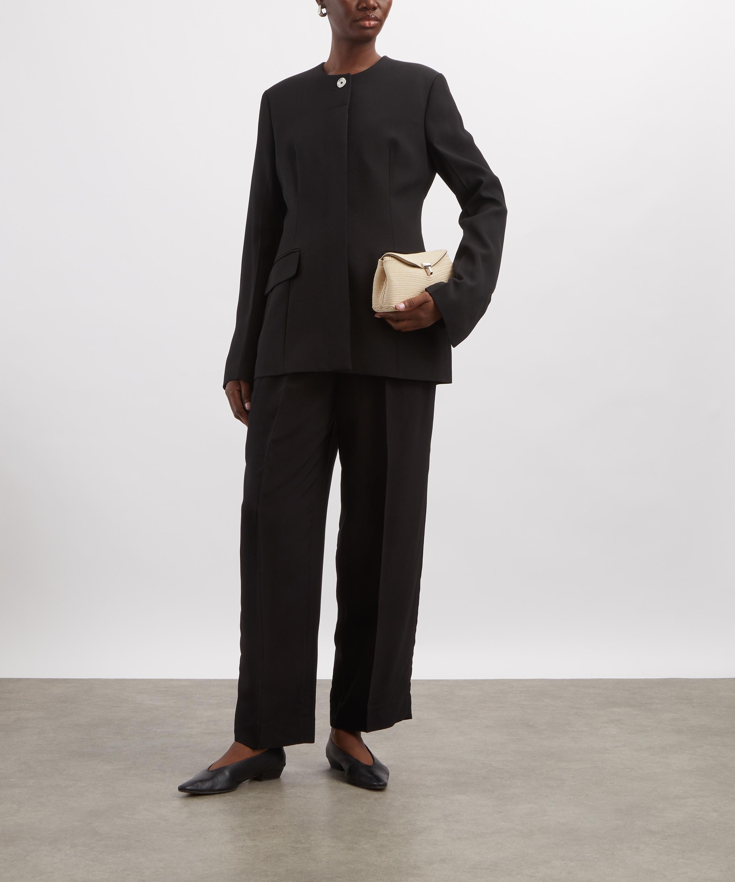 Toteme - Black Collarless Evening Jacket image number 1