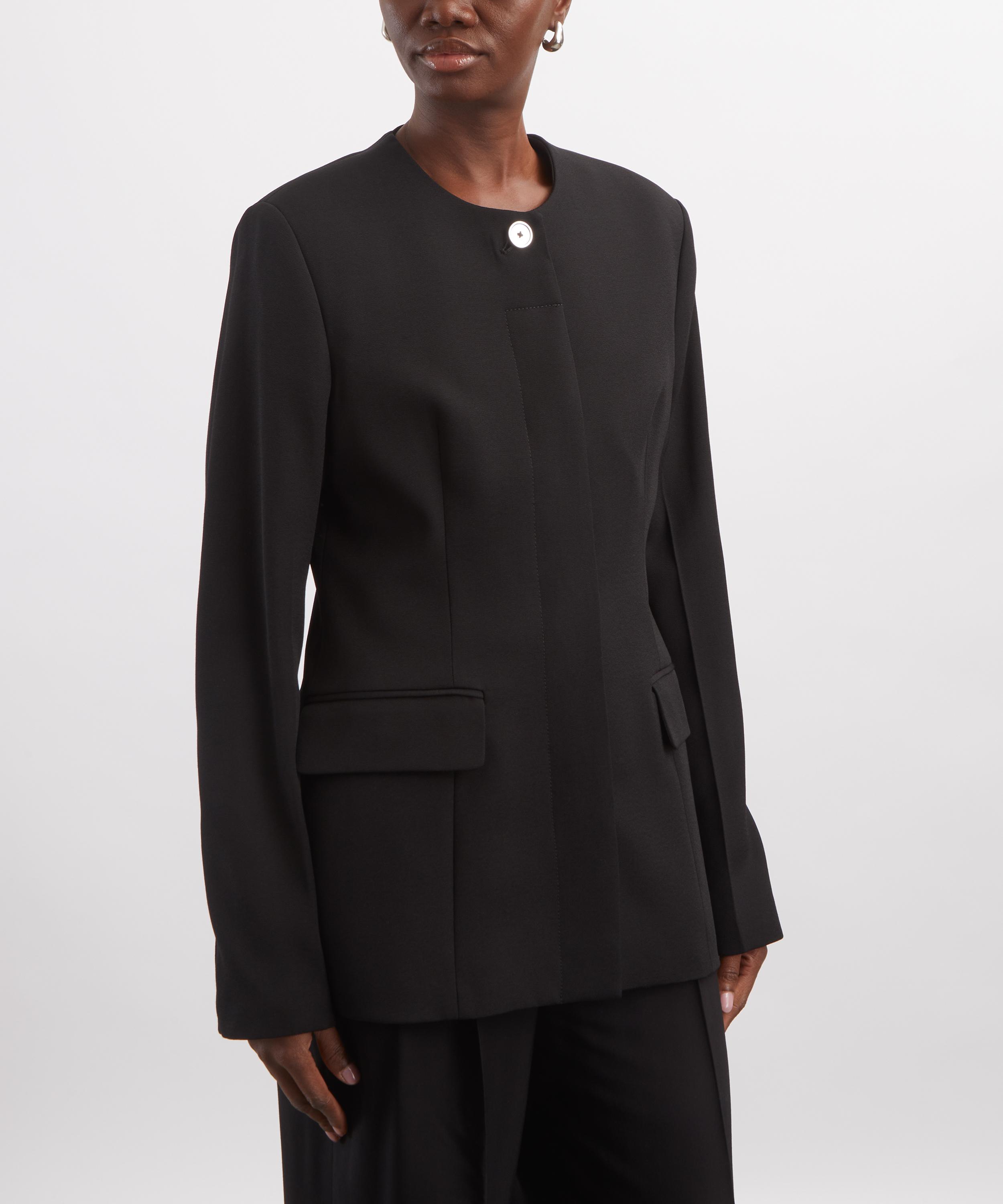 Toteme - Black Collarless Evening Jacket image number 2