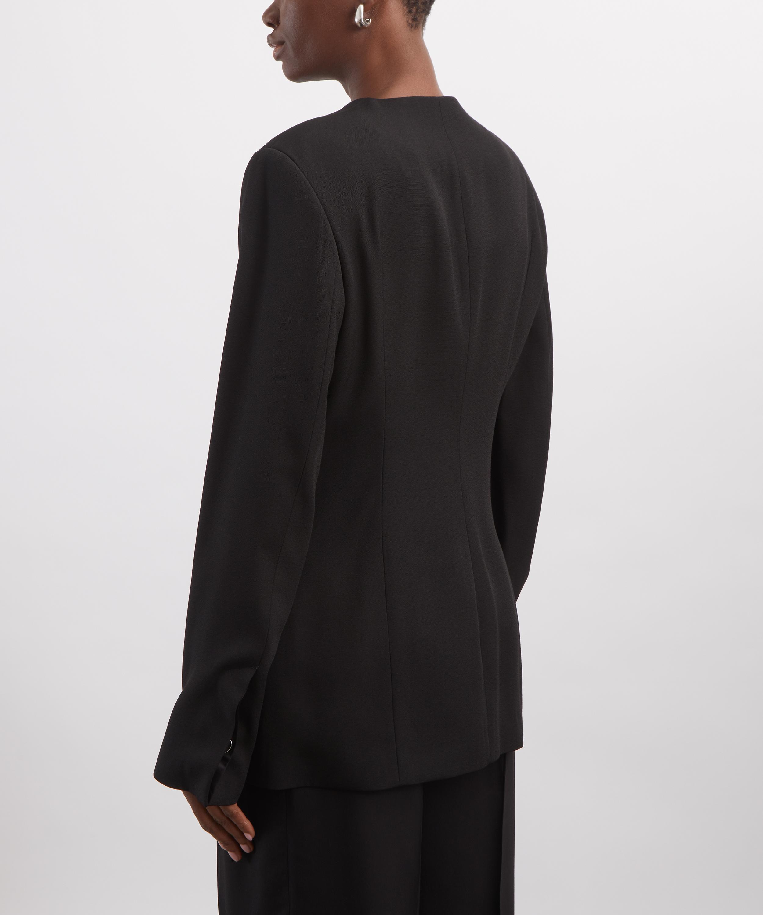 Toteme - Black Collarless Evening Jacket image number 3