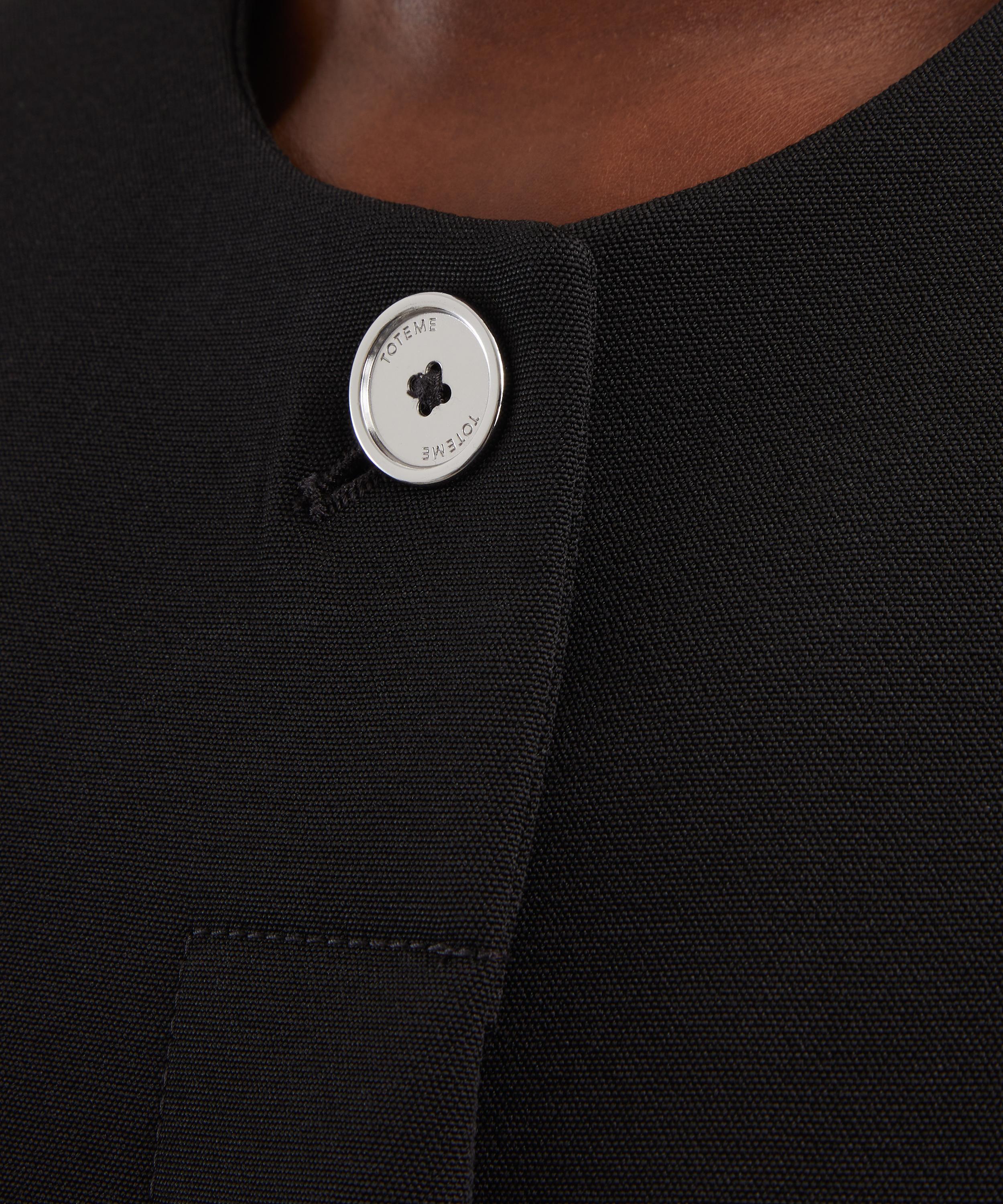 Toteme - Black Collarless Evening Jacket image number 4