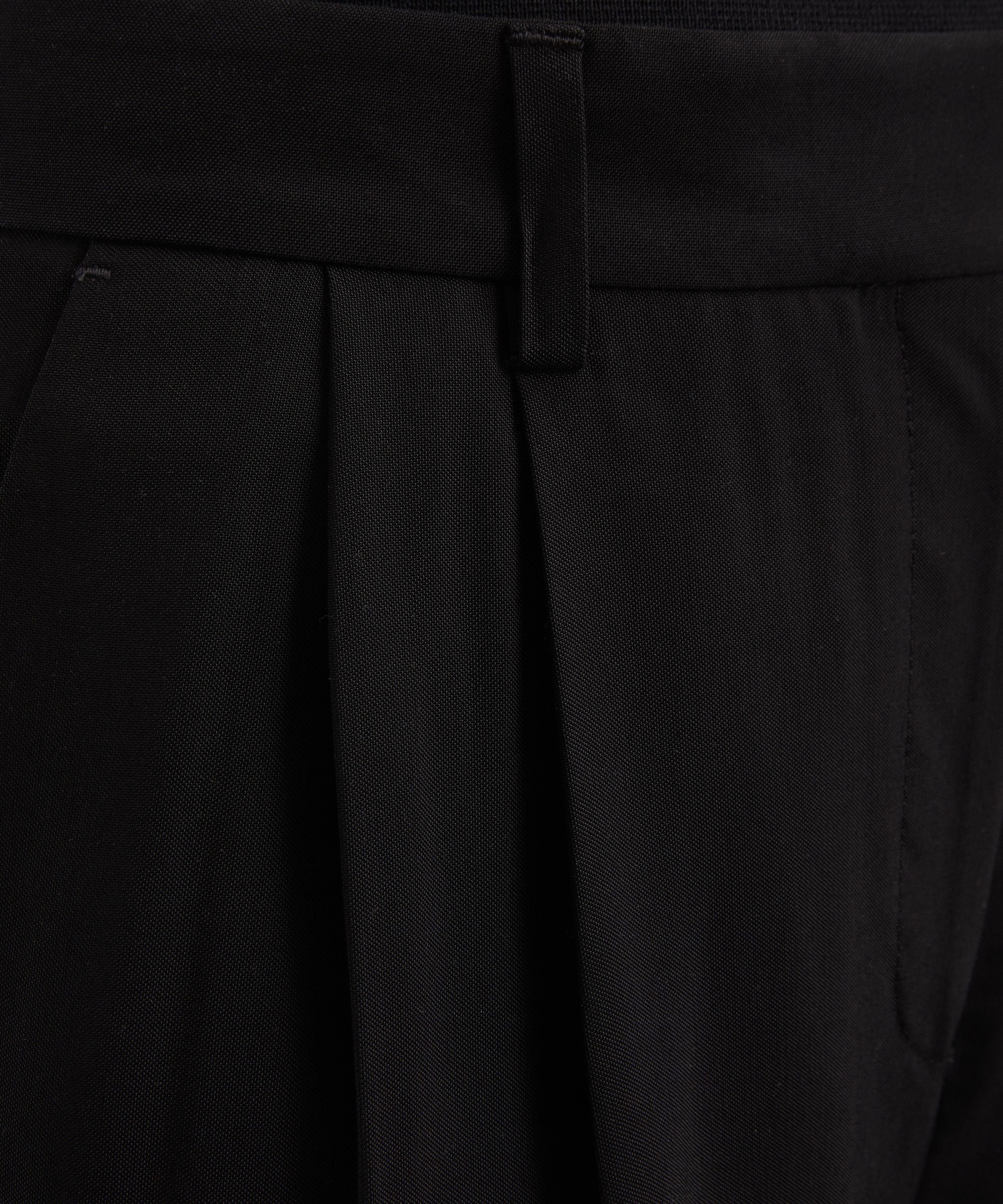 Toteme - Black Double-Pleat Fluid Trousers image number 4