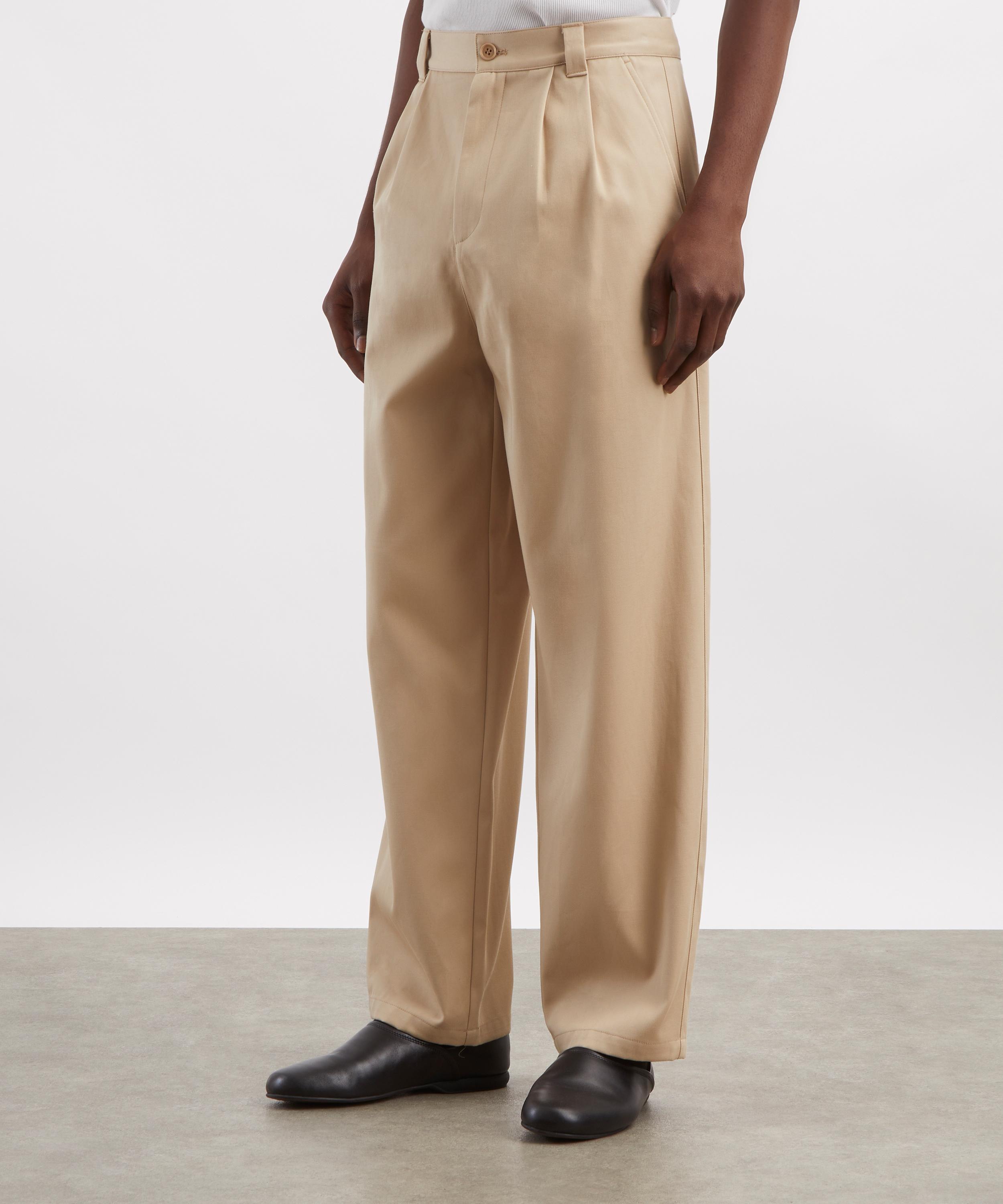 A.P.C. - Ricky Beige Cotton Gabardine Trousers image number 2