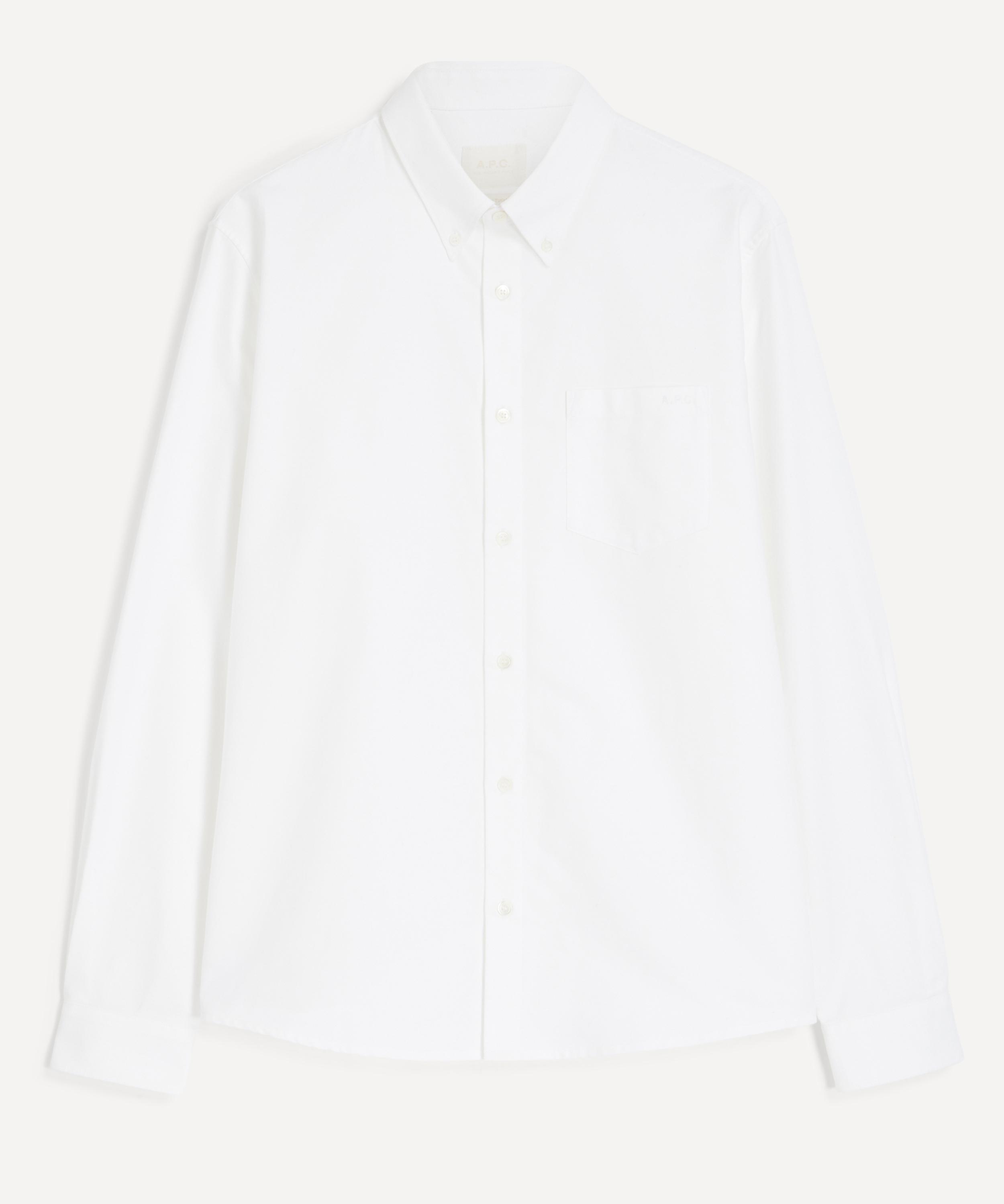 A.P.C. - White New Greg Straight-Cut Shirt image number 0