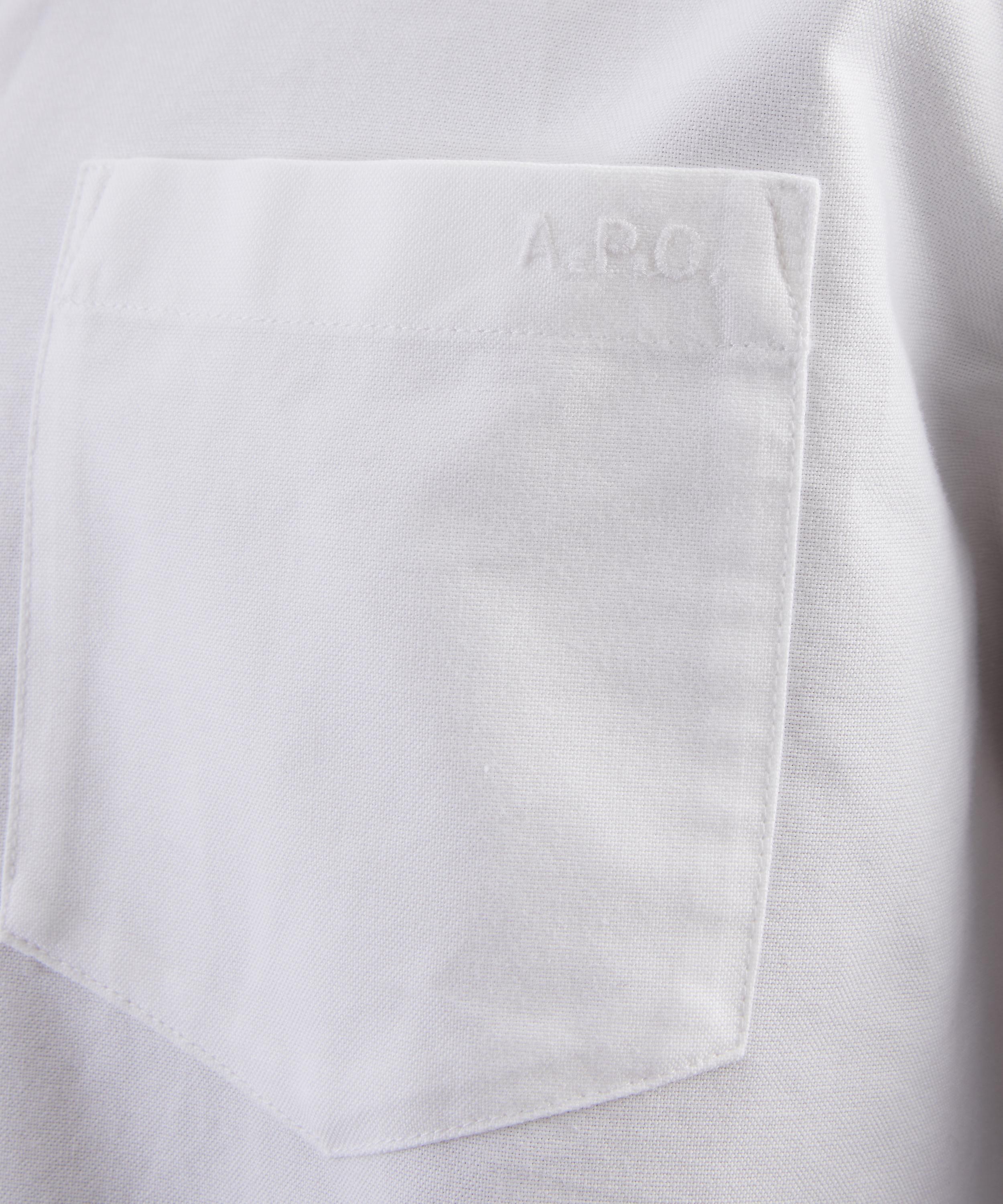 A.P.C. - White New Greg Straight-Cut Shirt image number 4