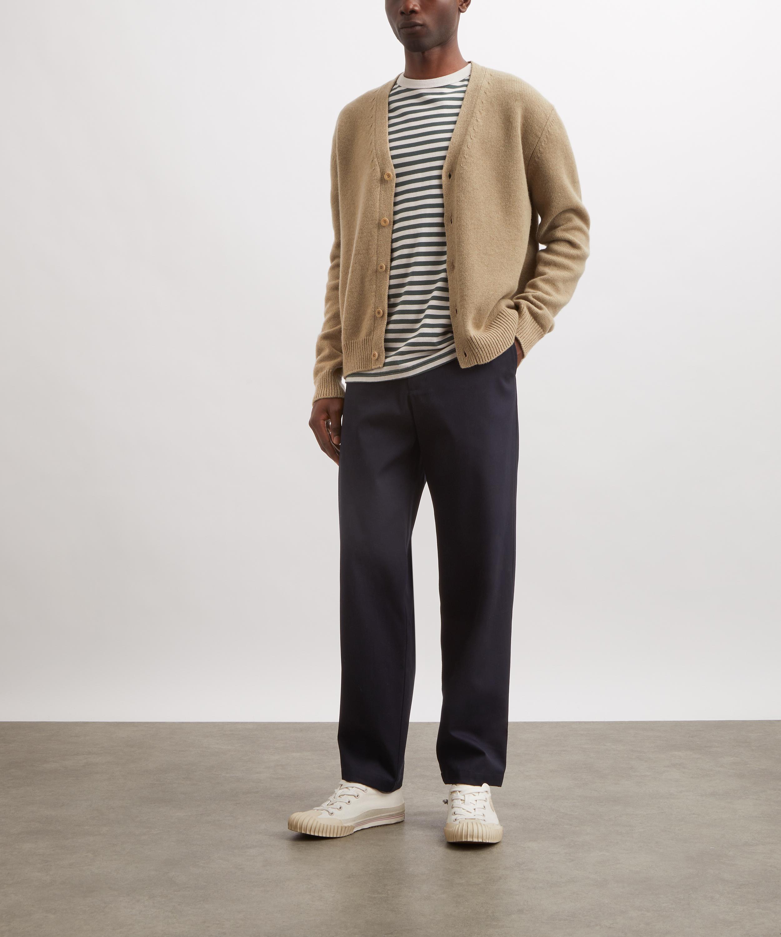 A.P.C. - Kevin Heathered Beige Wool Cardigan&nbsp; image number 1