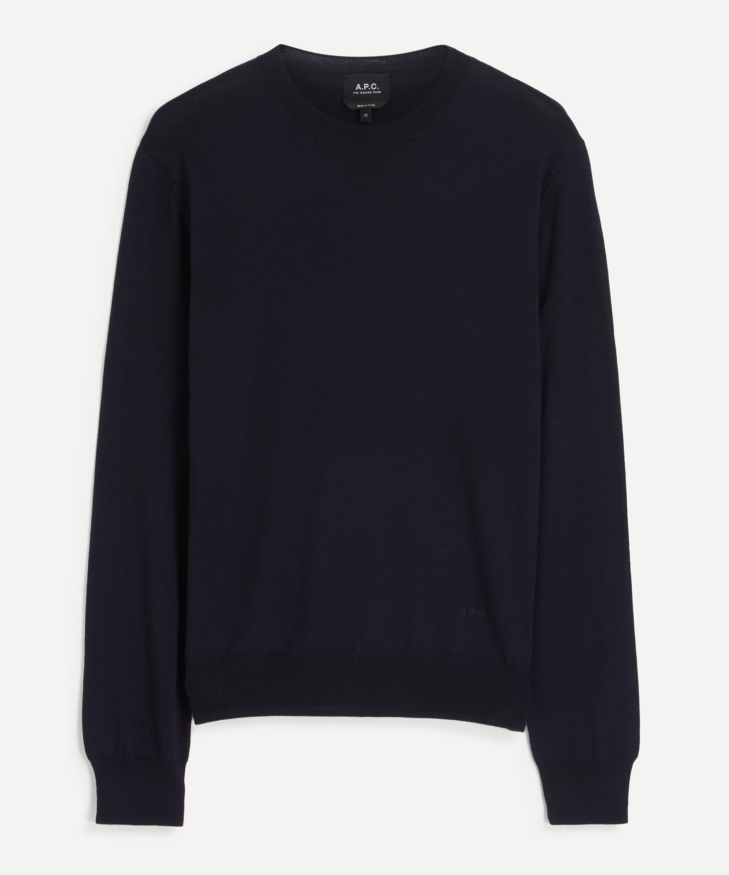 A.P.C. - Navy Mathieu Merino Wool Jumper