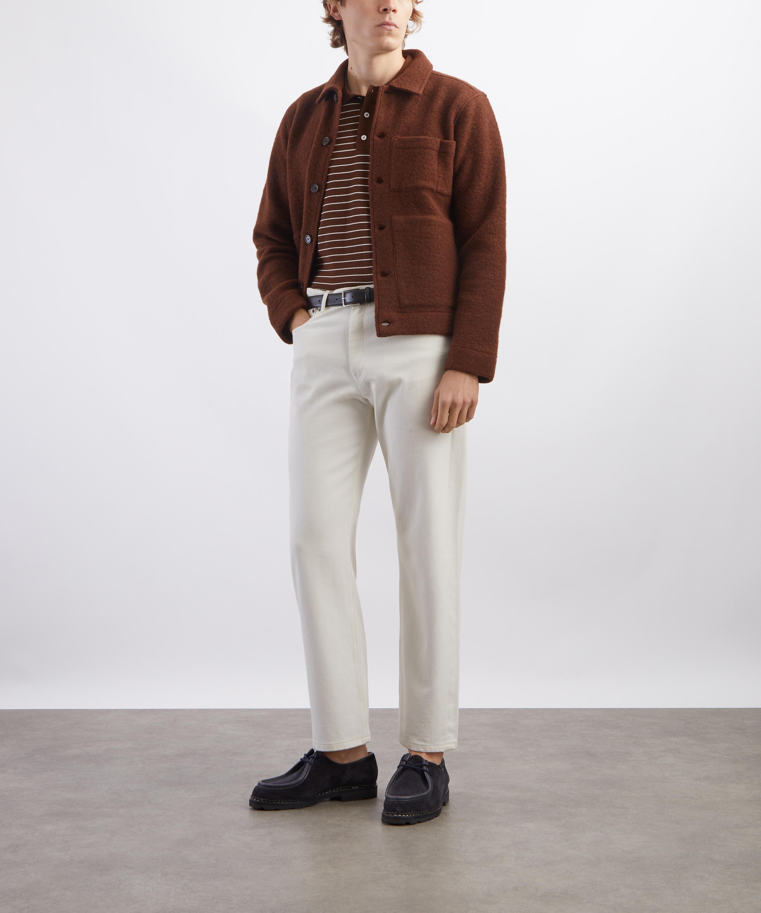 A.P.C. - Tristan Logo-Embroidered Cotton Polo Shirt image number 1