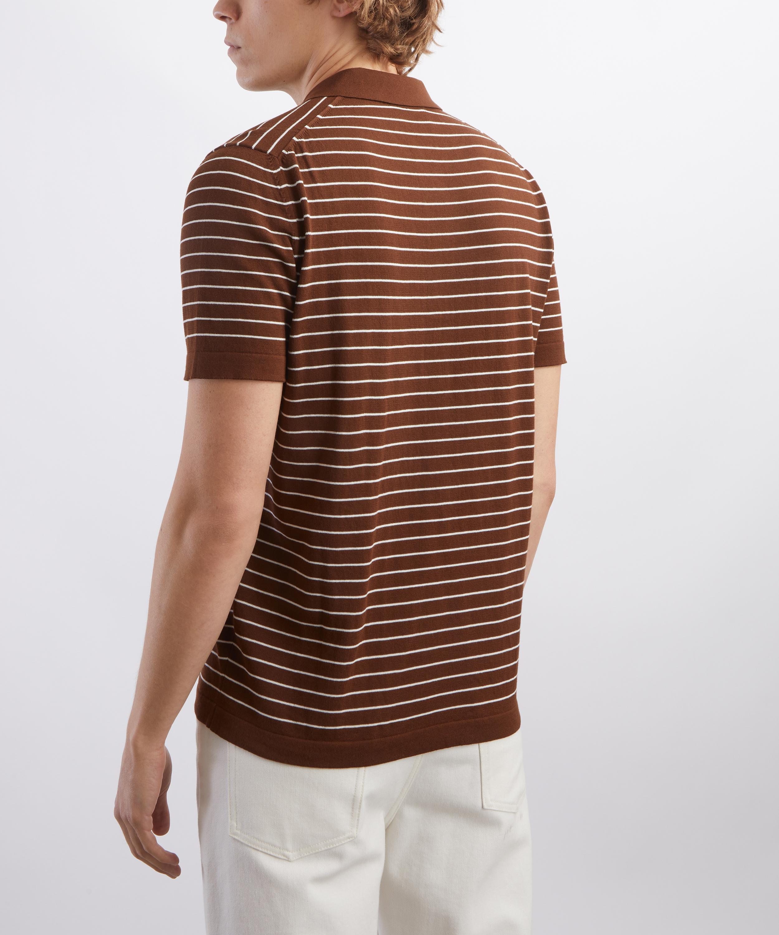 A.P.C. - Tristan Logo-Embroidered Cotton Polo Shirt image number 3