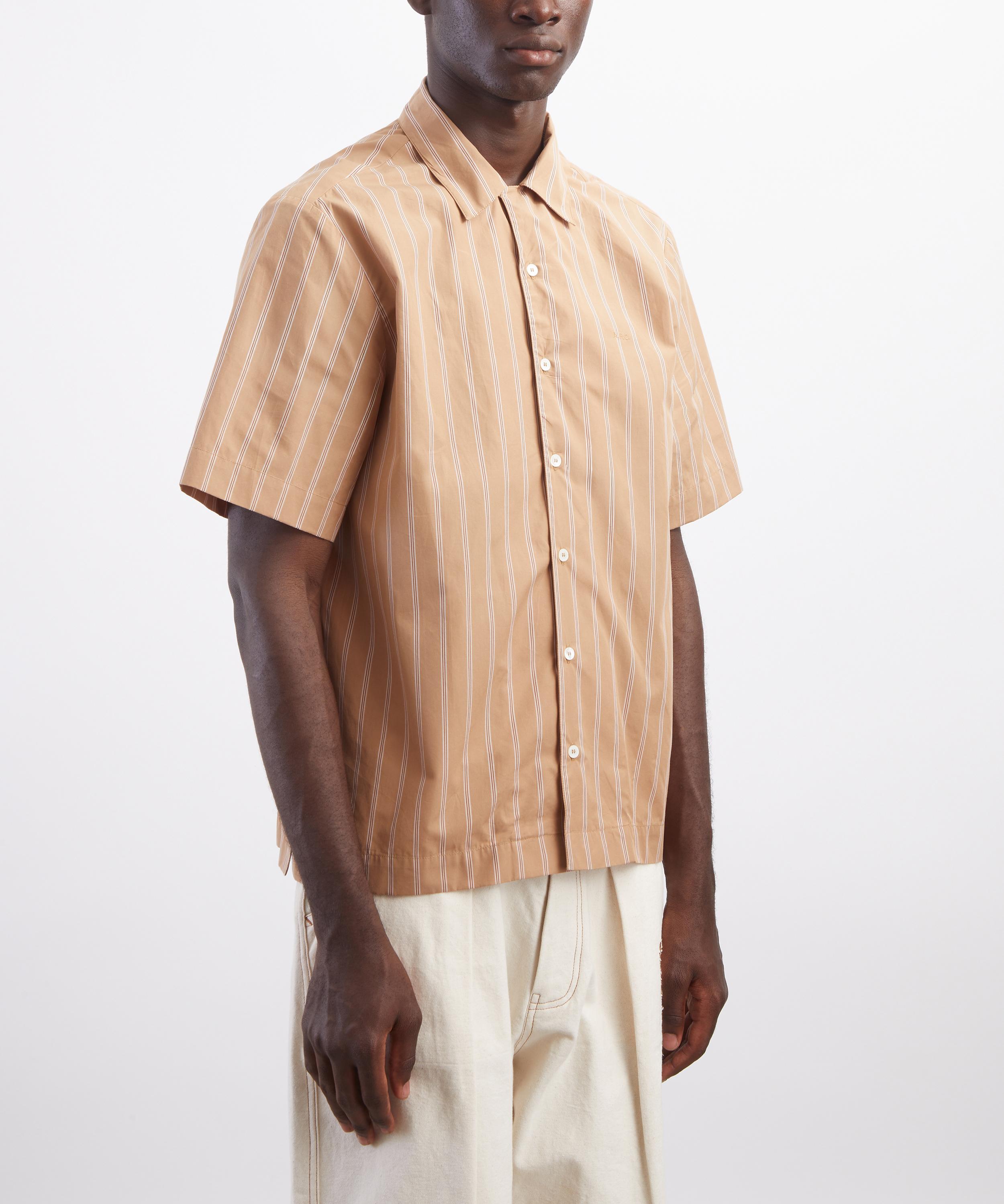 A.P.C. - Striped Pink Short-Sleeve Shirt image number 2