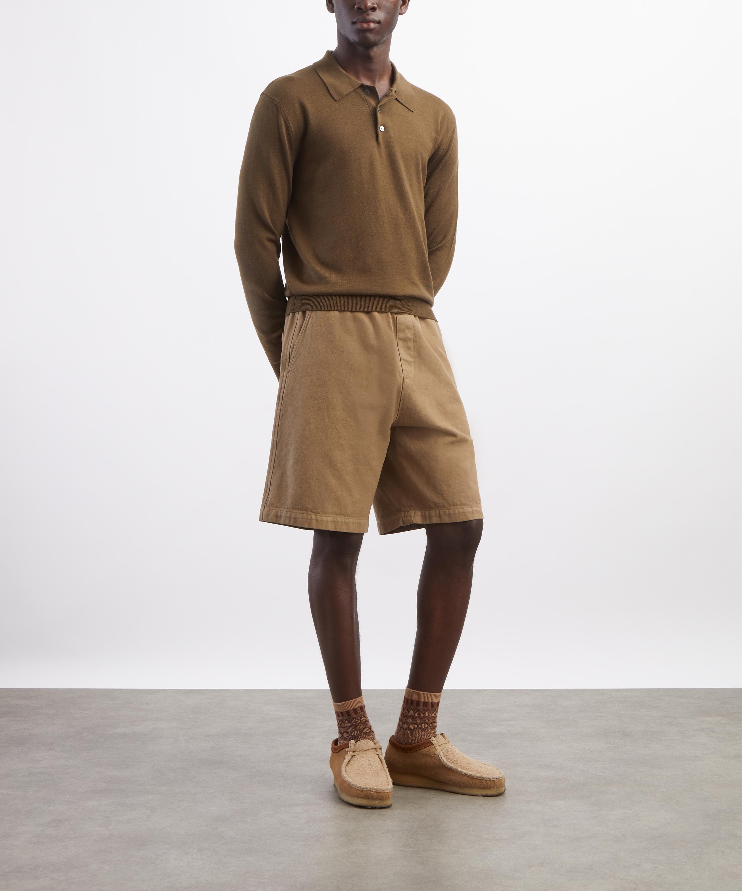 A.P.C. - Dark Beige Lose Bermuda Shorts image number 1