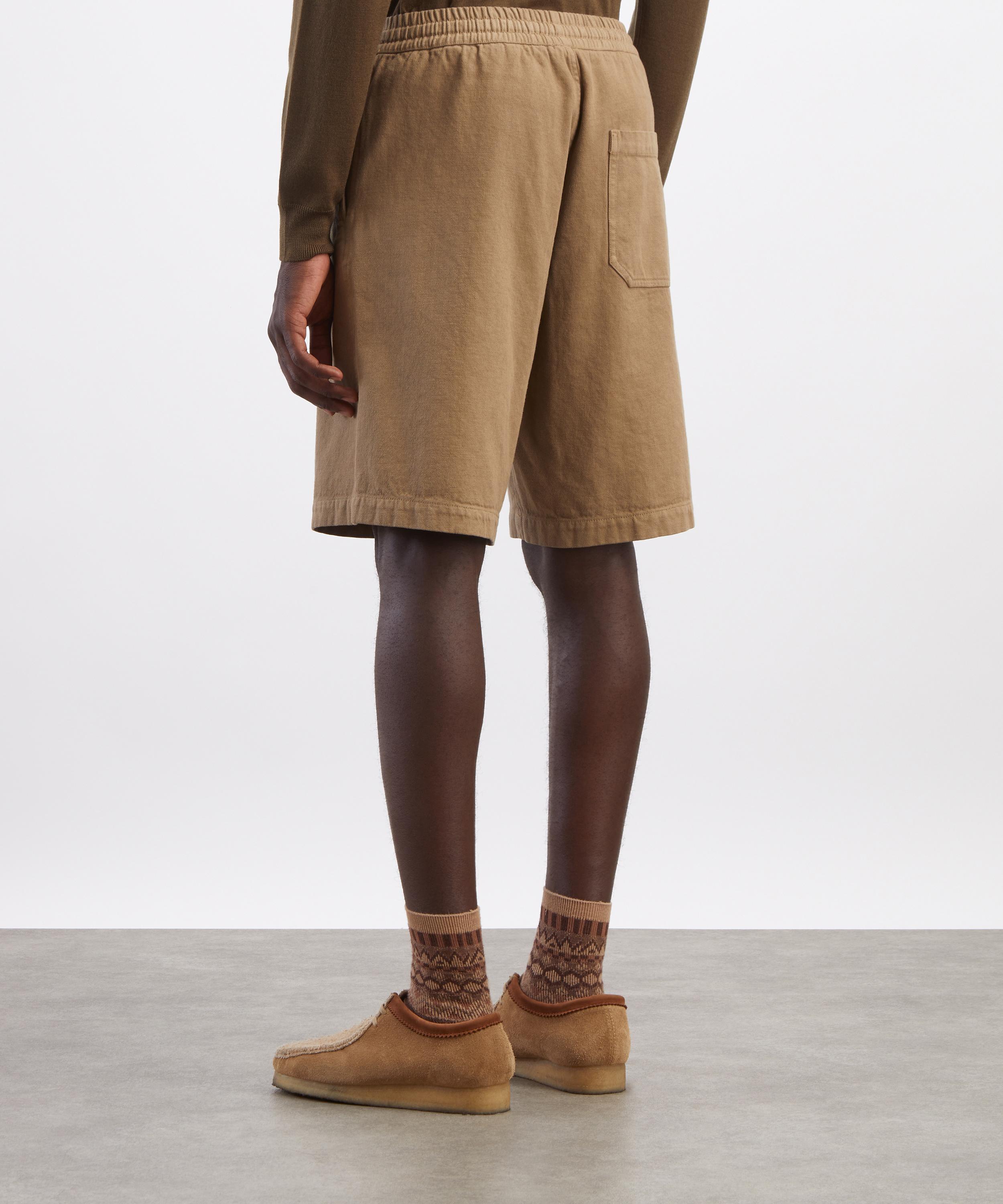 A.P.C. - Dark Beige Lose Bermuda Shorts image number 3