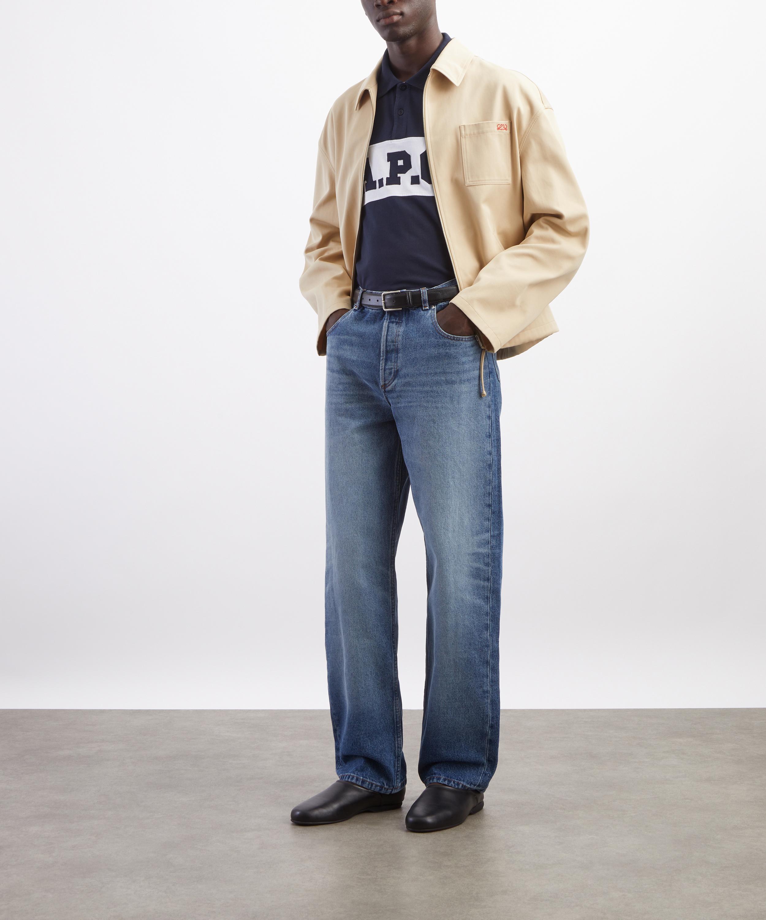 A.P.C. - Navy Blue APC Rugby Polo image number 1