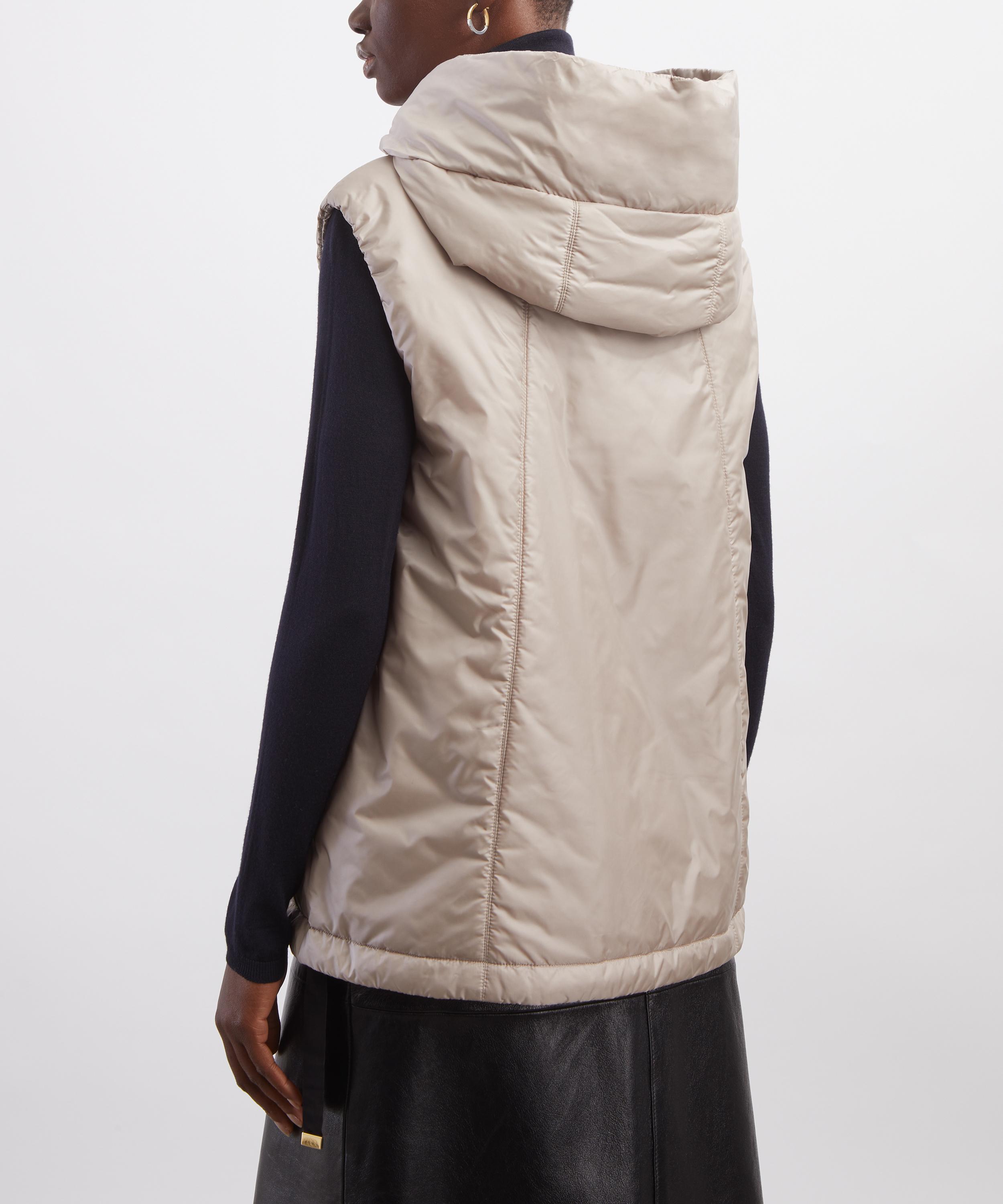 Max Mara - Beige Greengo Water-Repellent Hooded Gilet image number 3