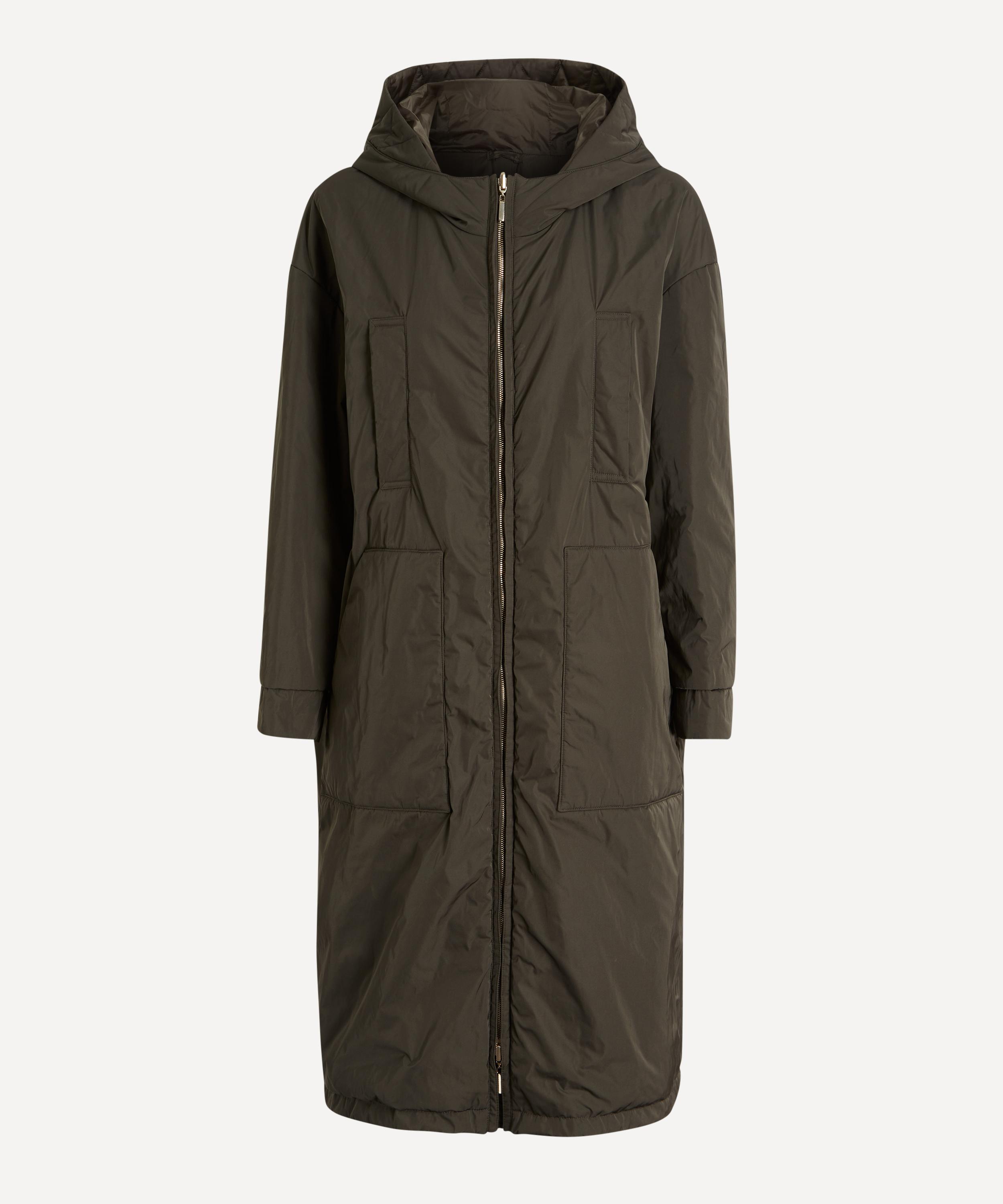 Max Mara - Bosco Long Reversible Padded Radzmir Water-Repellent Canvas Parka image number 0