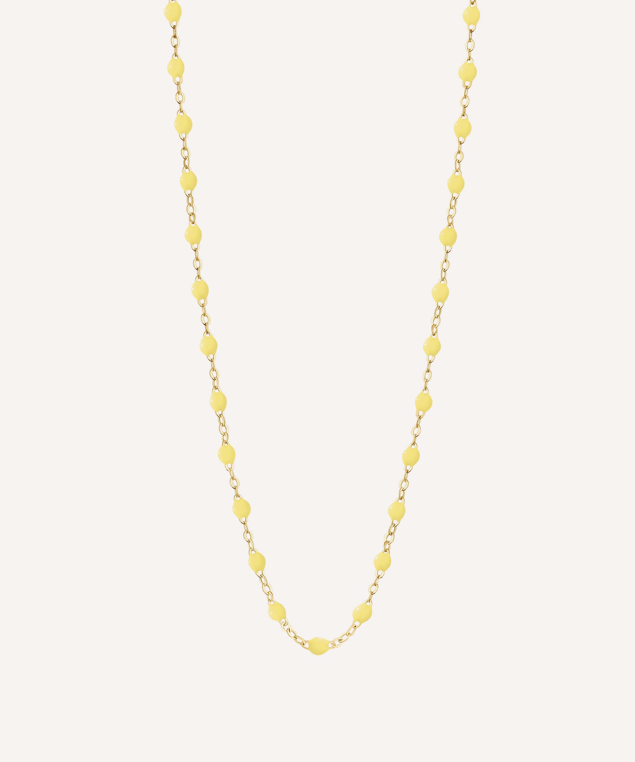 Gigi Clozeau - 18ct Gold Classic Gigi Long Bead Necklace in Mimosa image number 0