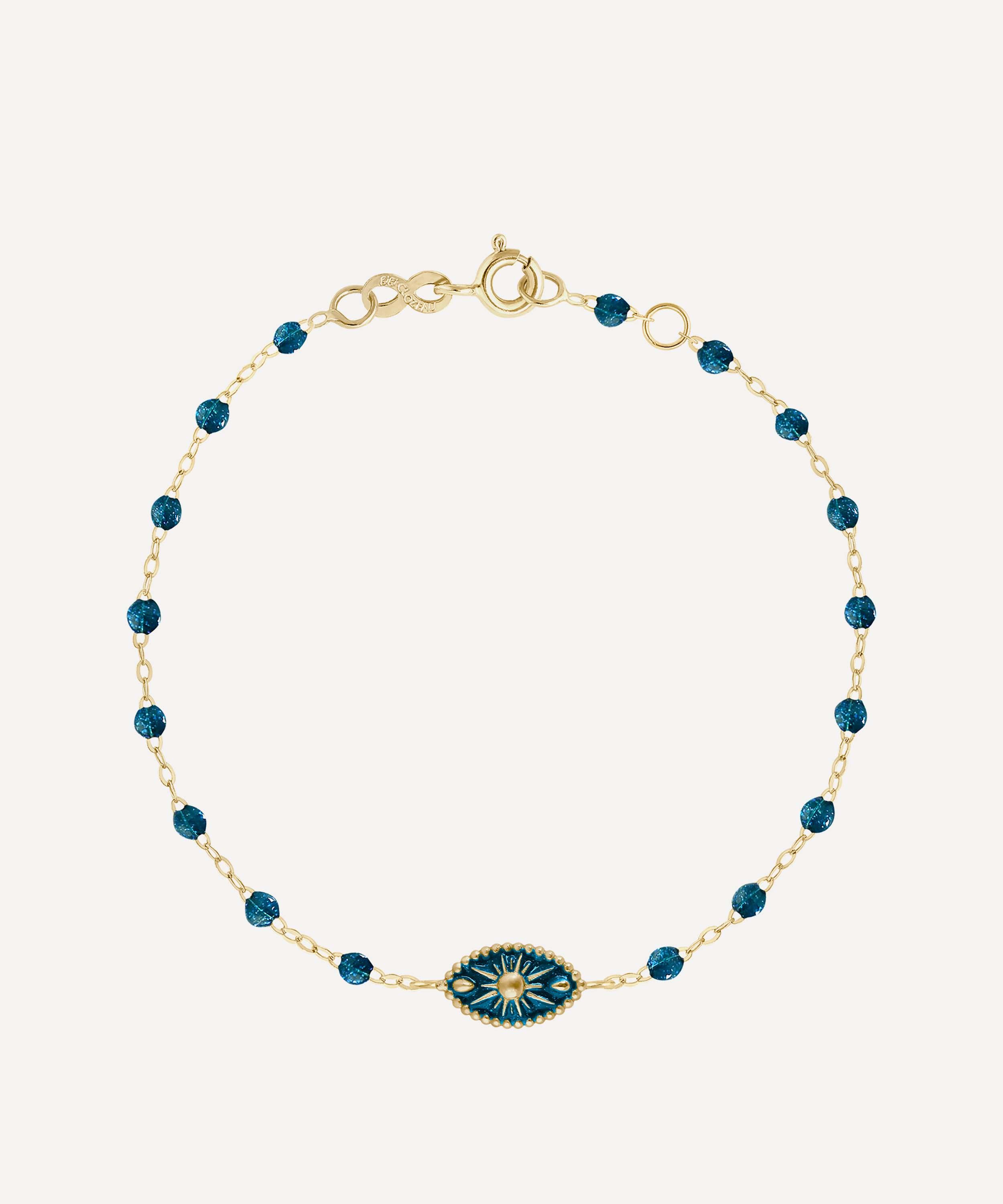 Gigi Clozeau - 18ct Gold Karma Bead Bracelet in Jungle image number 0
