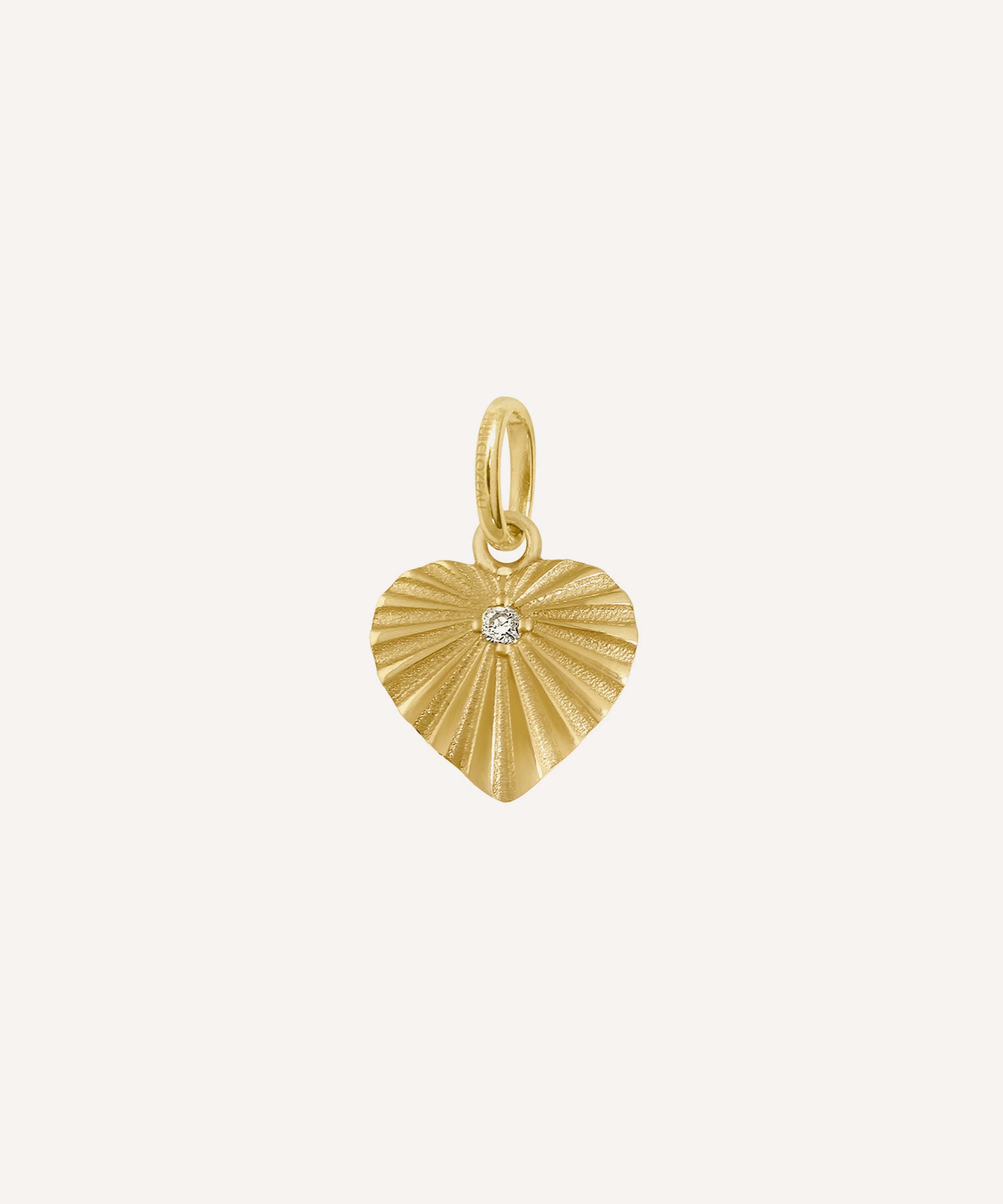 Gigi Clozeau - 18ct Gold Heart Lumi&egrave;re Diamond Pendant image number 0