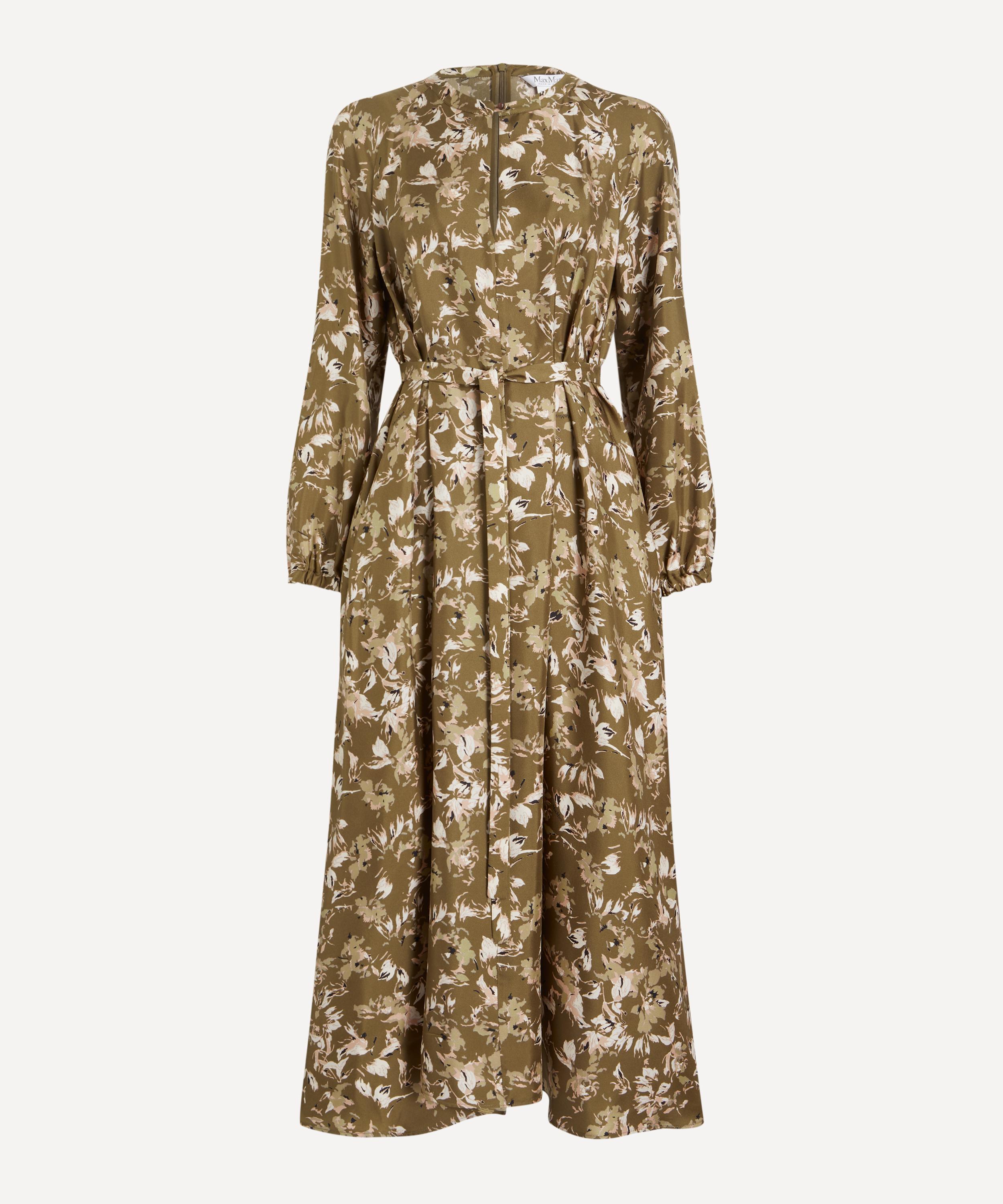 Max Mara - Printed Silk Twill Midi Dress