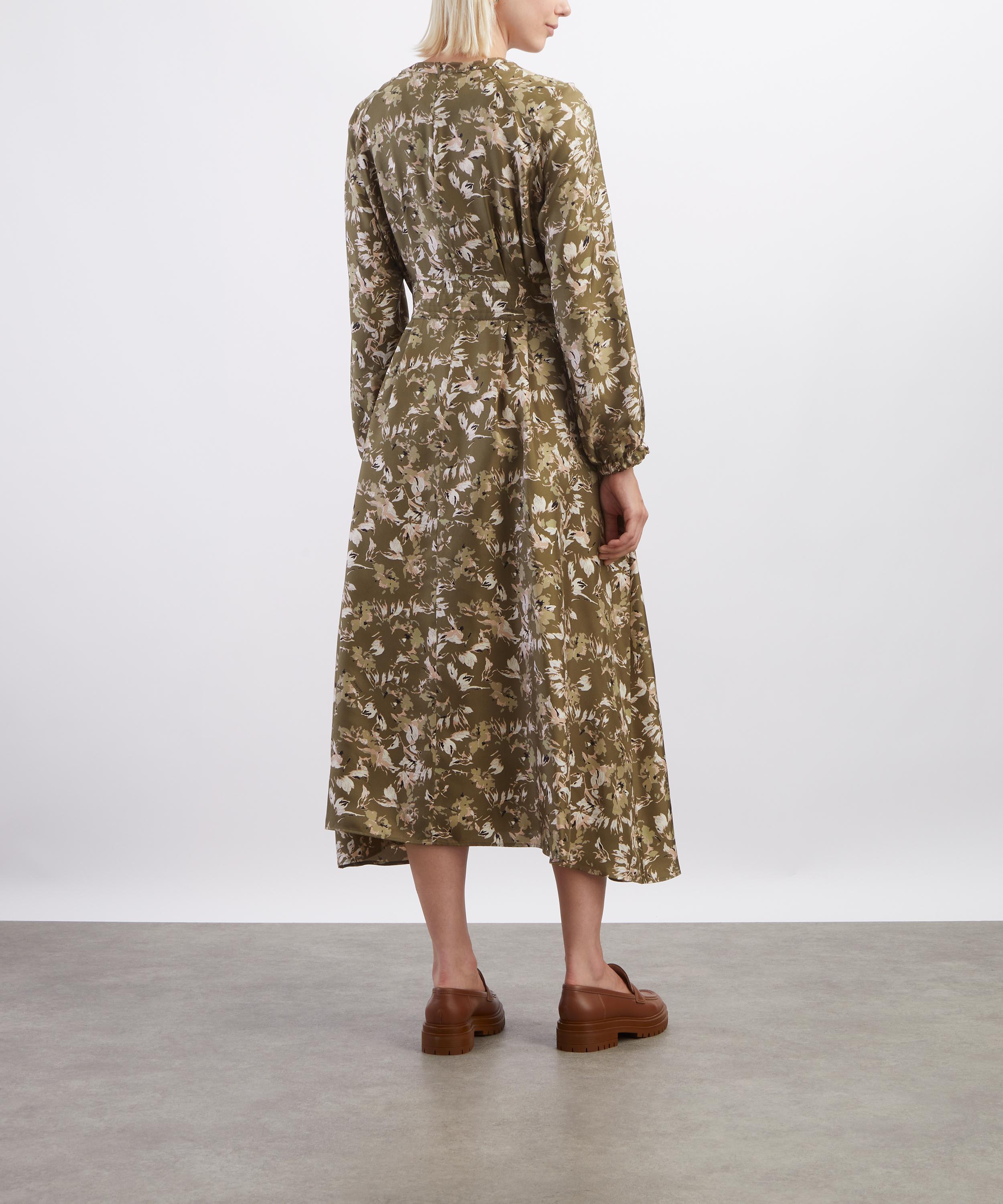 Max Mara - Printed Silk Twill Midi Dress image number 3