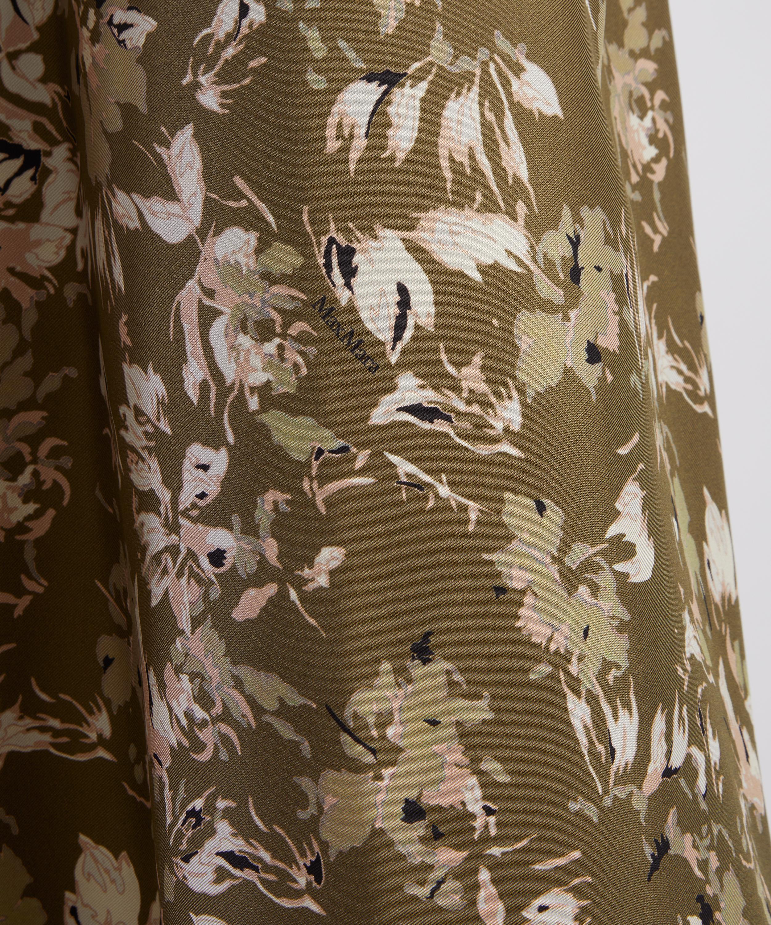 Max Mara - Printed Silk Twill Midi Dress image number 4