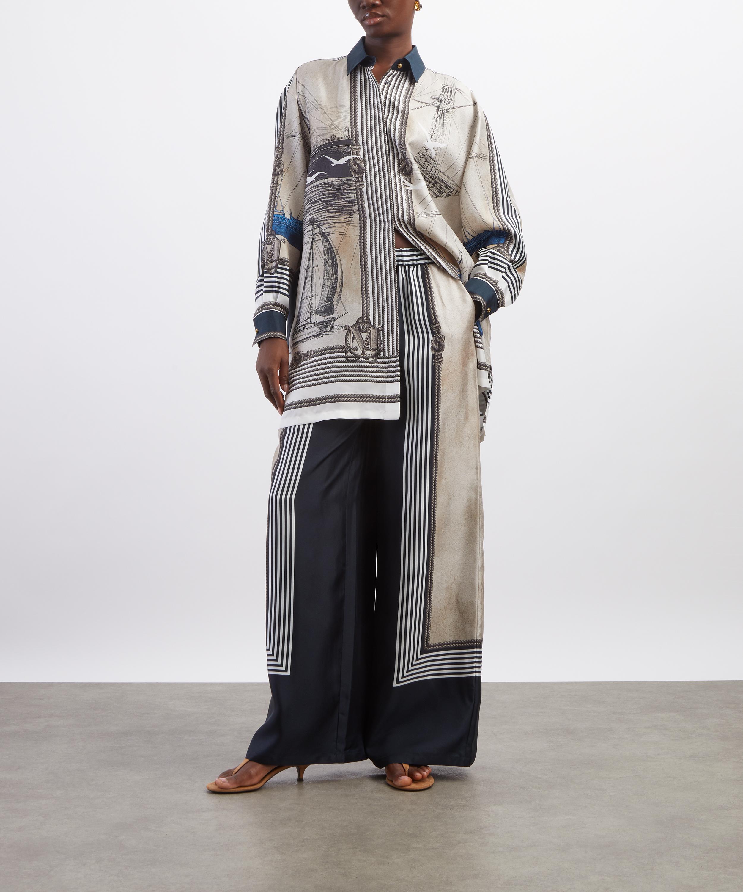 Max Mara - Teglia Oversized Silk Twill Shirt image number 1