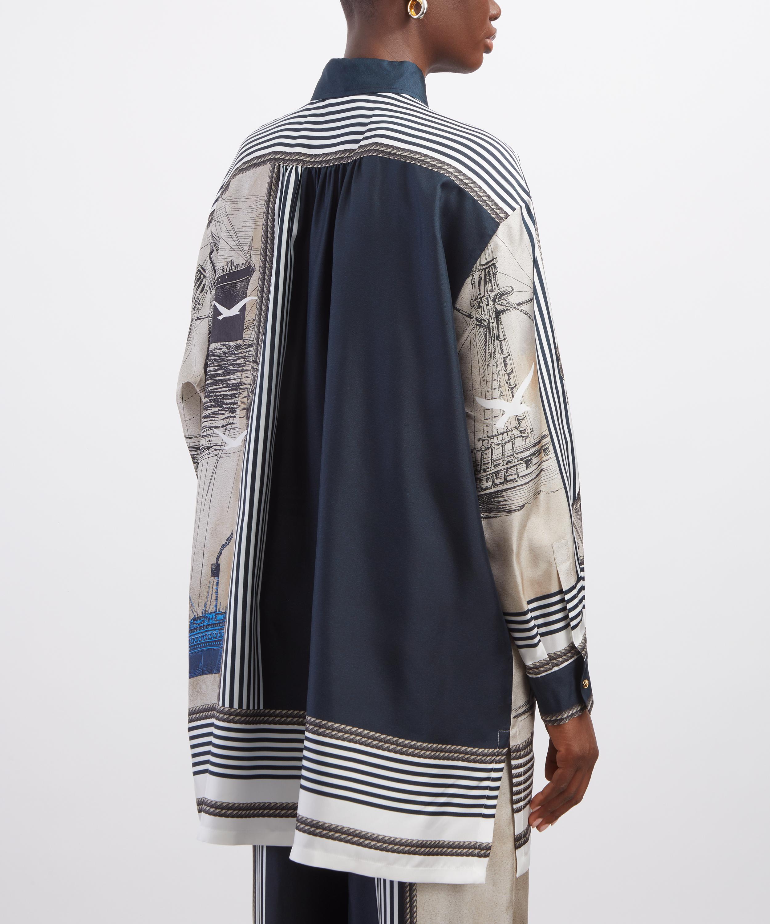 Max Mara - Teglia Oversized Silk Twill Shirt image number 3