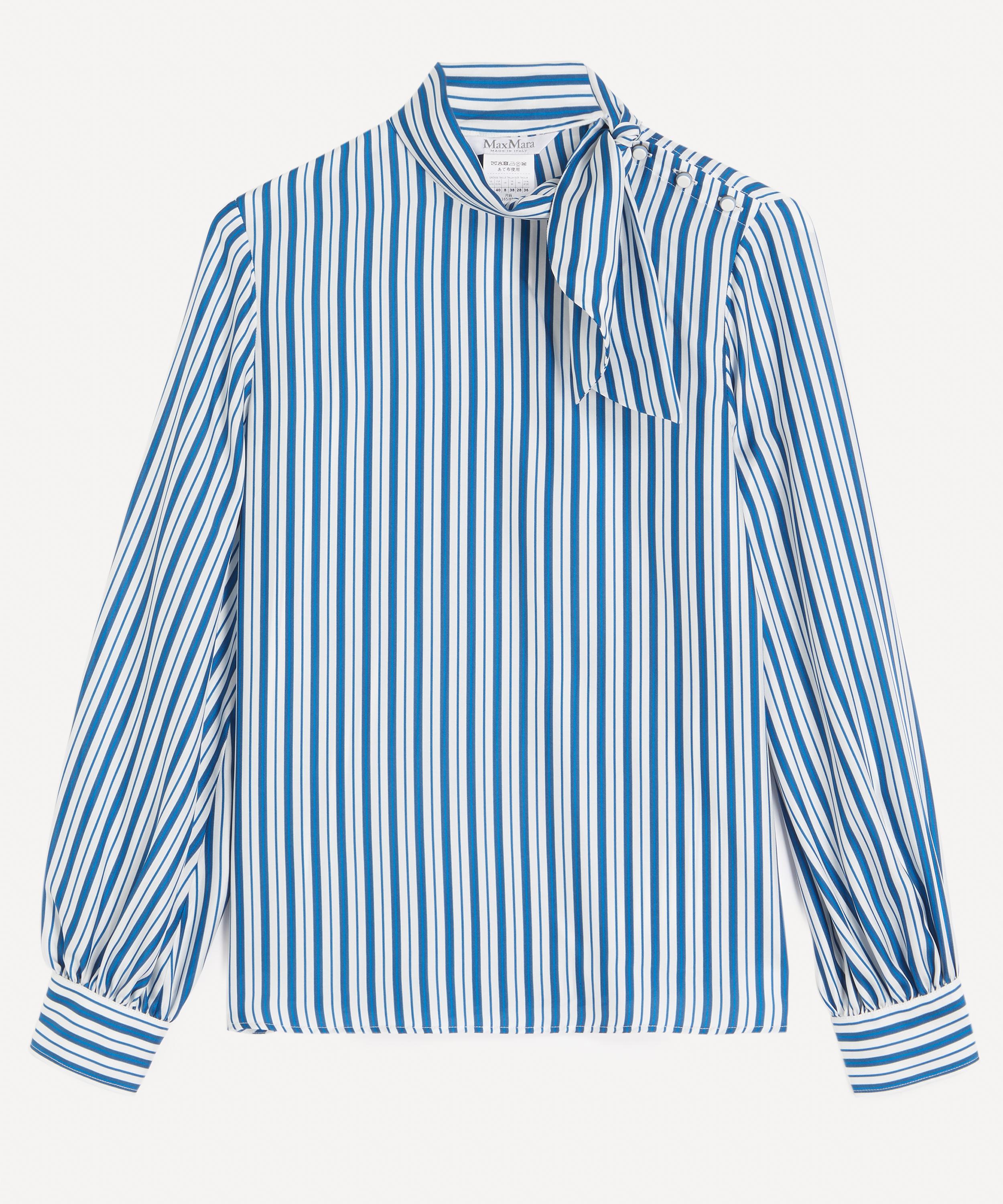 Max Mara - Striped Silk Blouse image number 0