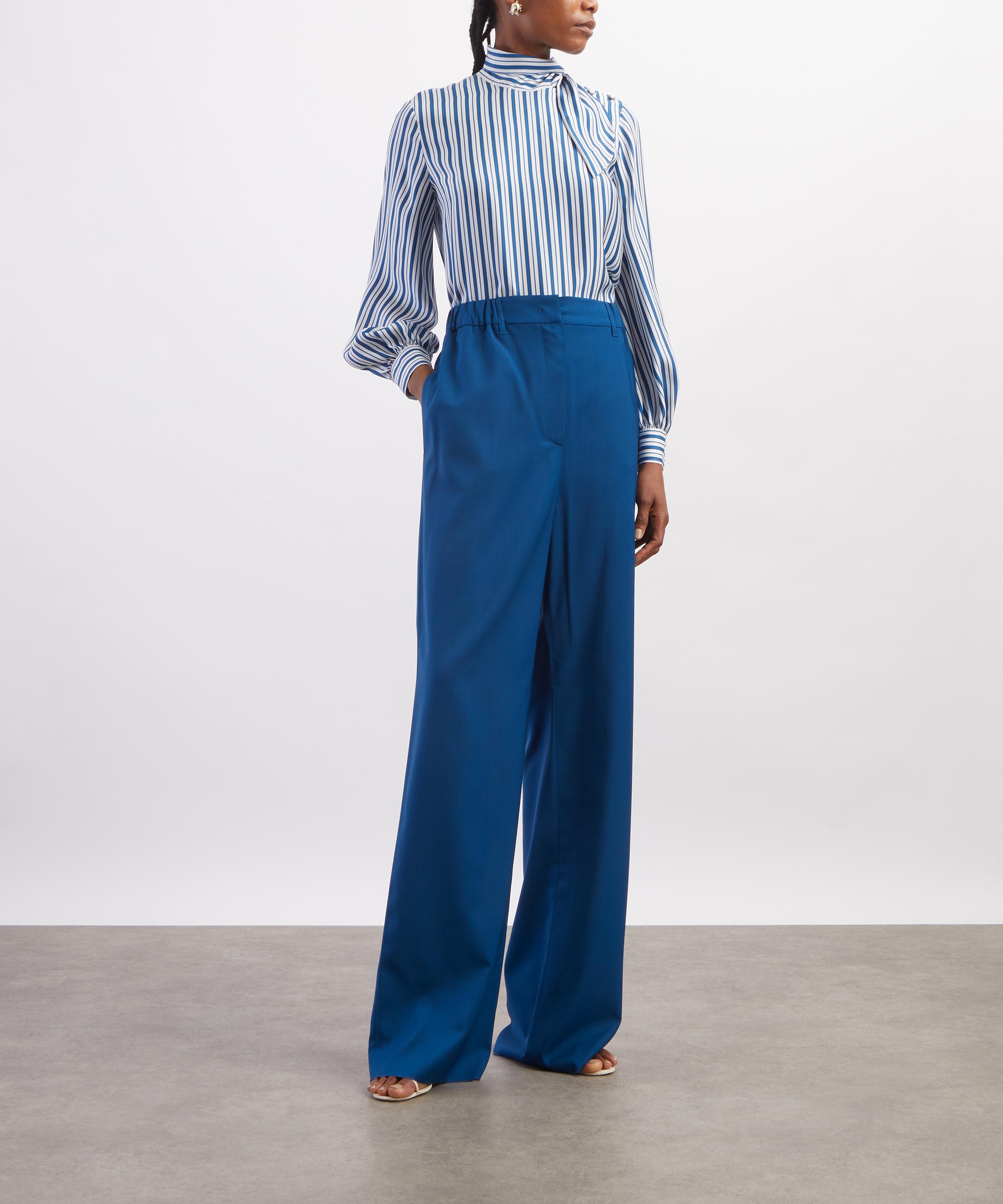 Max Mara - Striped Silk Blouse image number 1