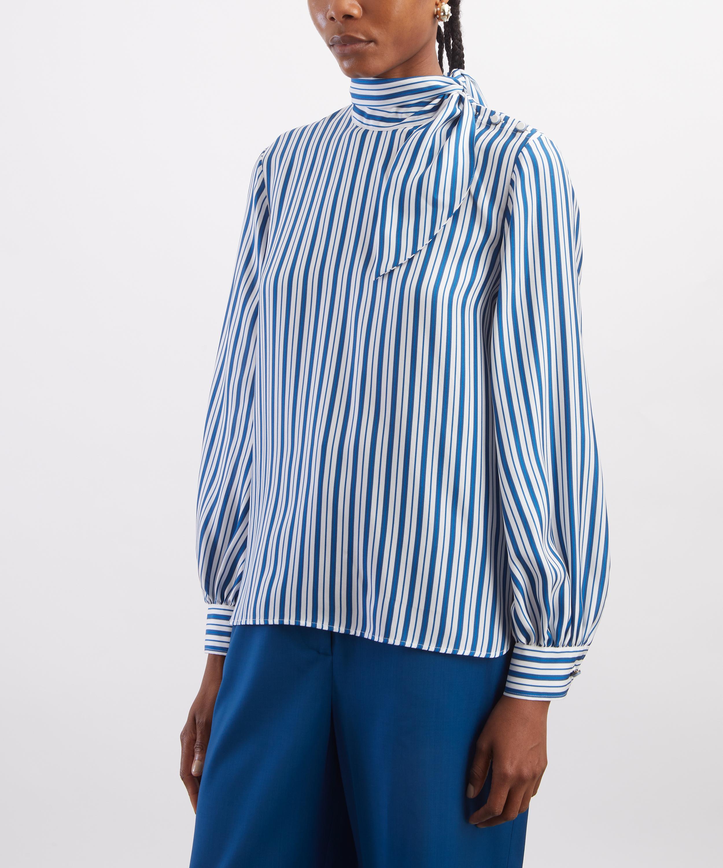 Max Mara Striped Silk Blouse | Liberty