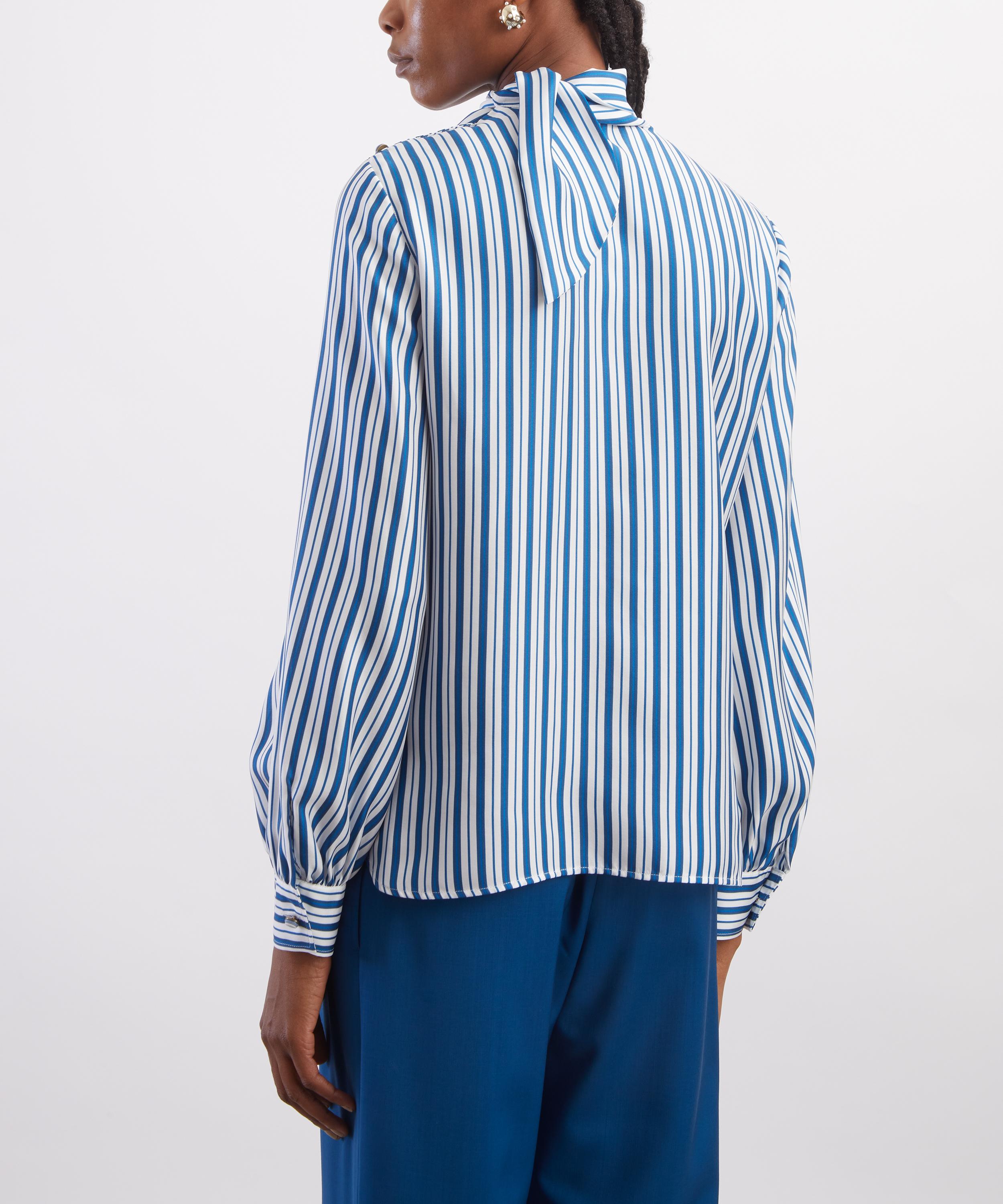 Max Mara - Striped Silk Blouse image number 3