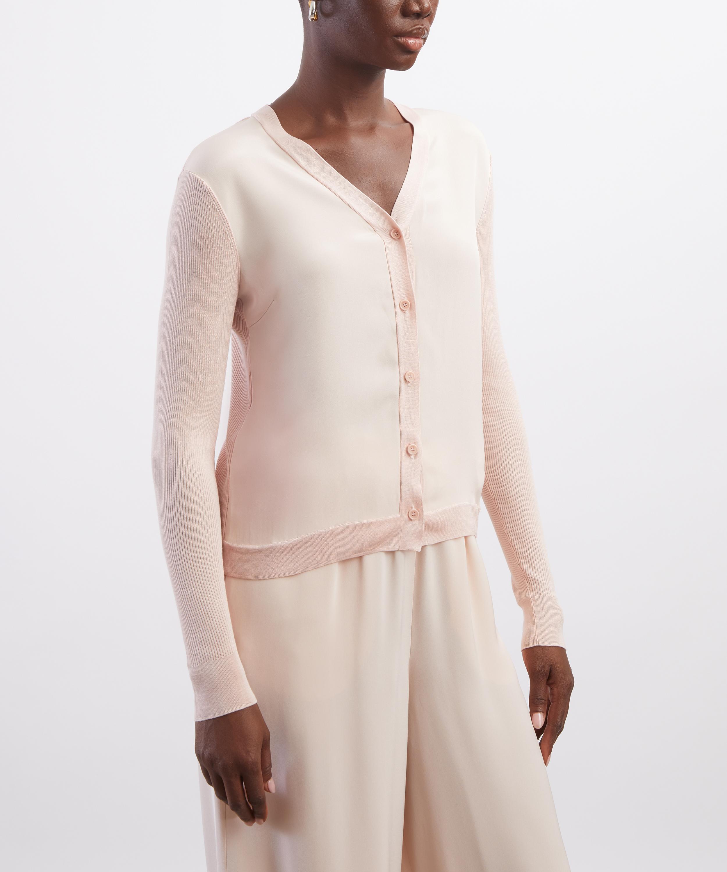 Max Mara - Pink Ninfee Cashmere-Silk Cardigan image number 2
