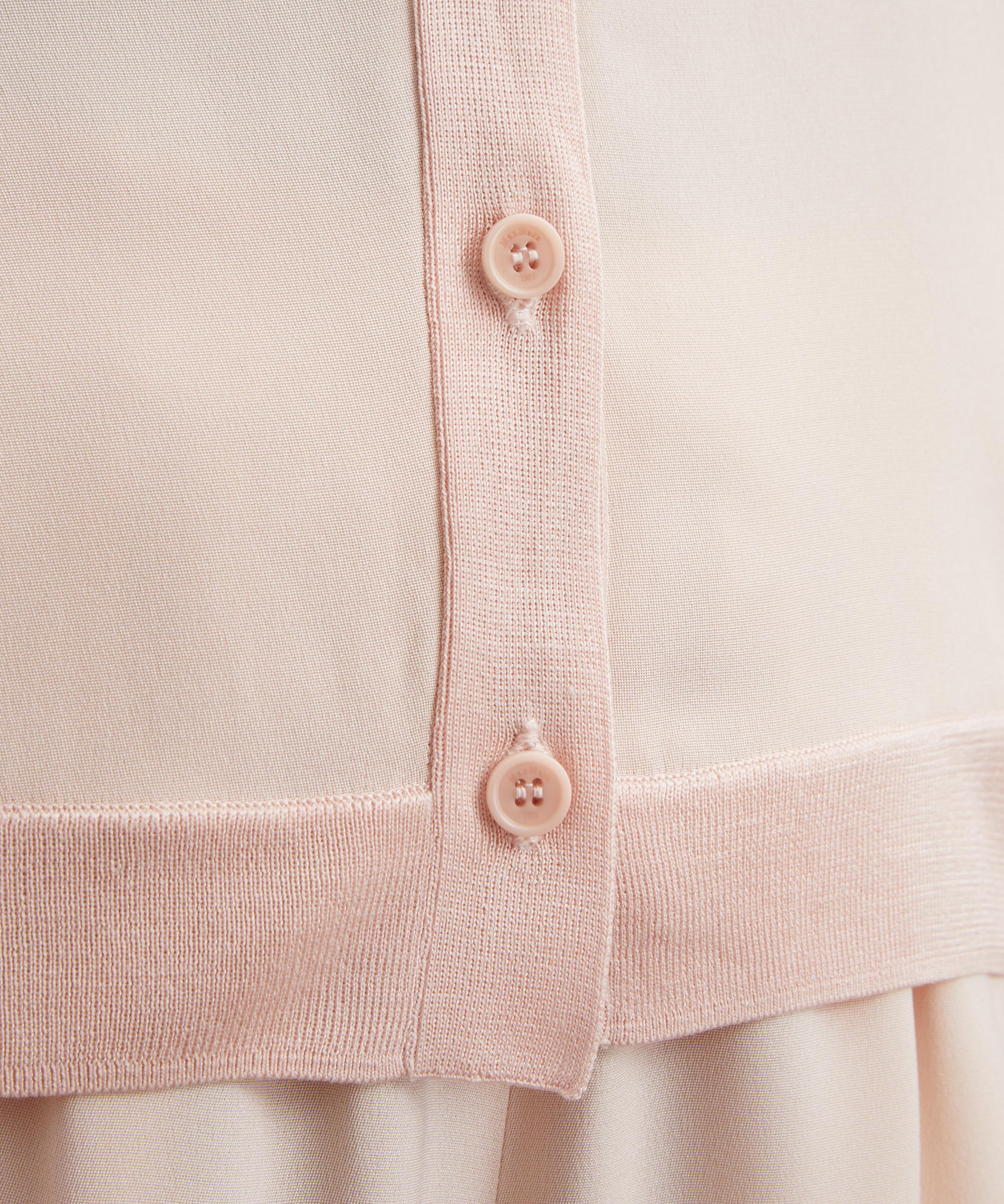 Max Mara - Pink Ninfee Cashmere-Silk Cardigan image number 4