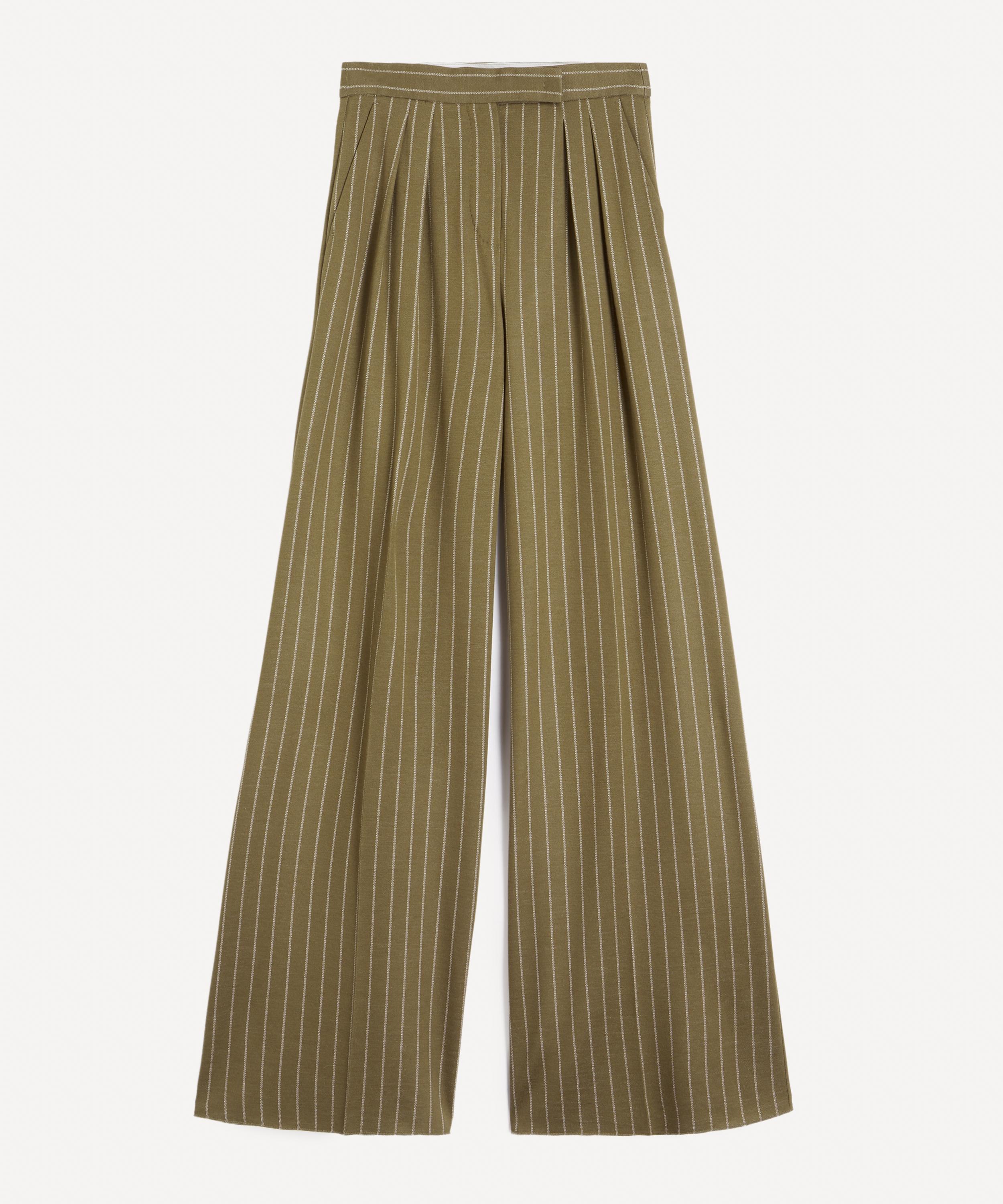 Max Mara - Rio Pinstripe Wide-Leg Trousers image number 0